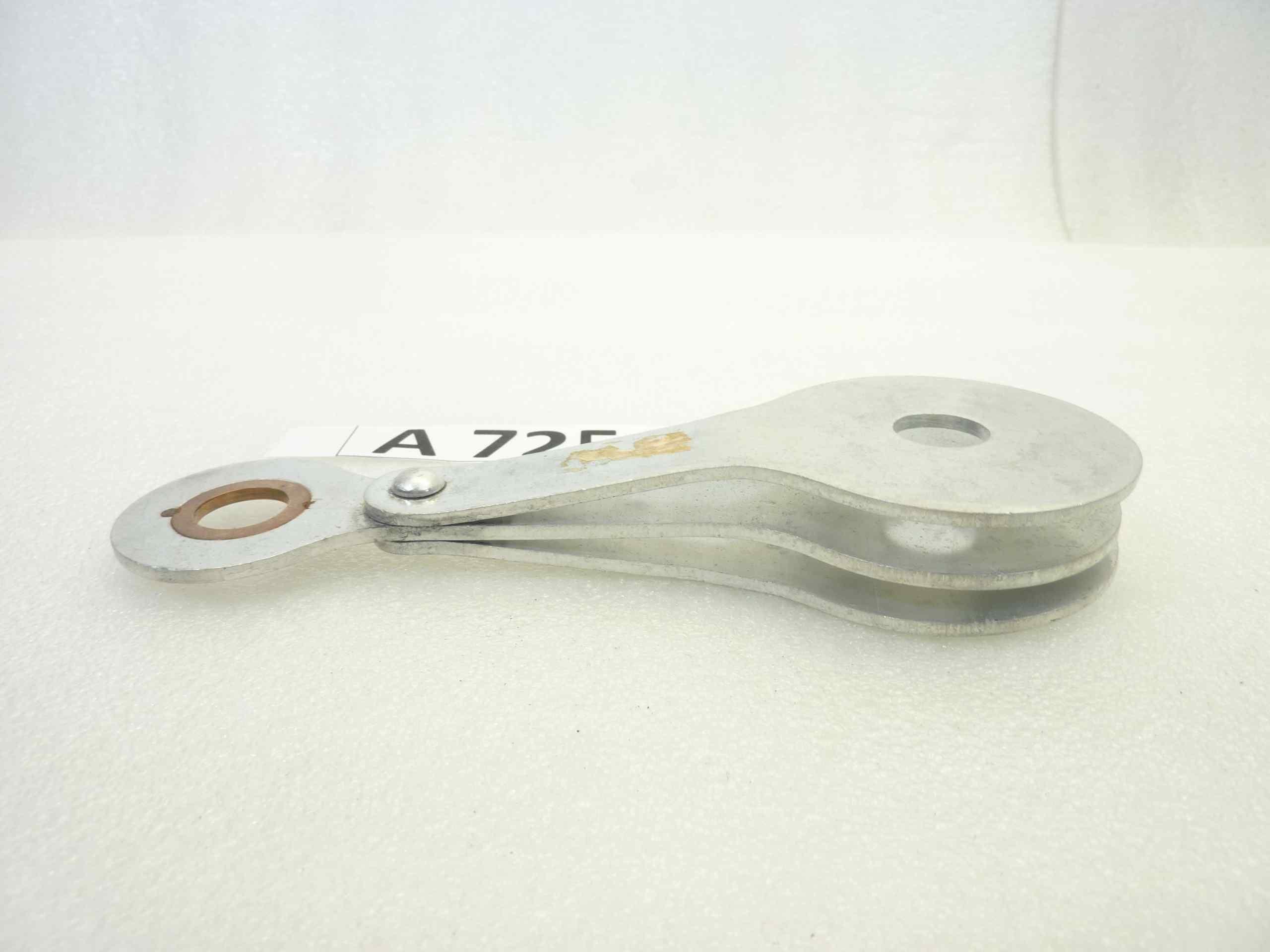 Braccio triplo compasso Guzzi Airone 250 Falcone 500 ammortizzatore posteriore alluminio cod 16506 interasse fori 130 mm - immagine 6