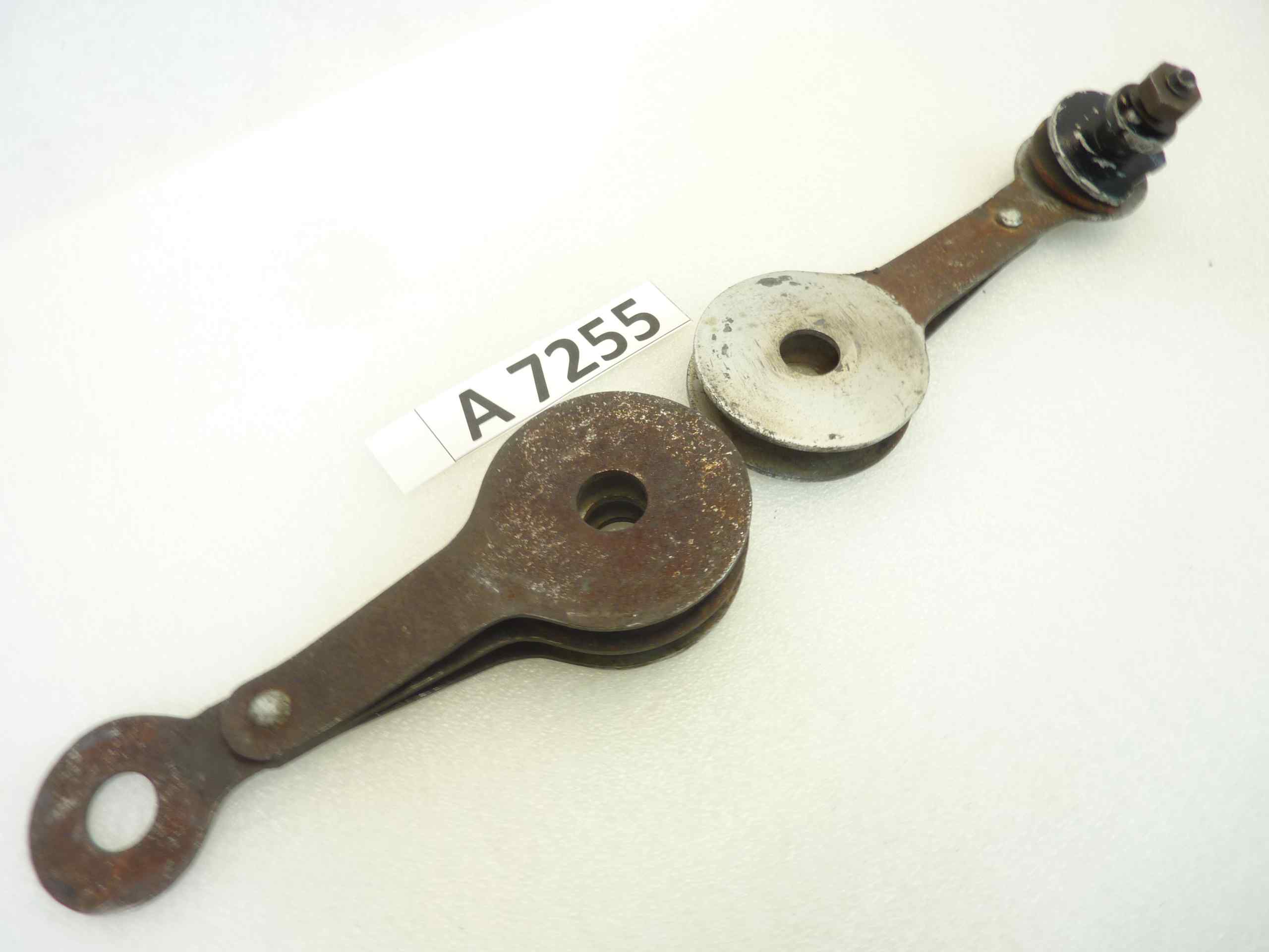 Compasso ammortizzatore posteriore Guzzi Airone 250 Falcone 500 cod 16506 16507 interasse fori 130 mm - immagine 4