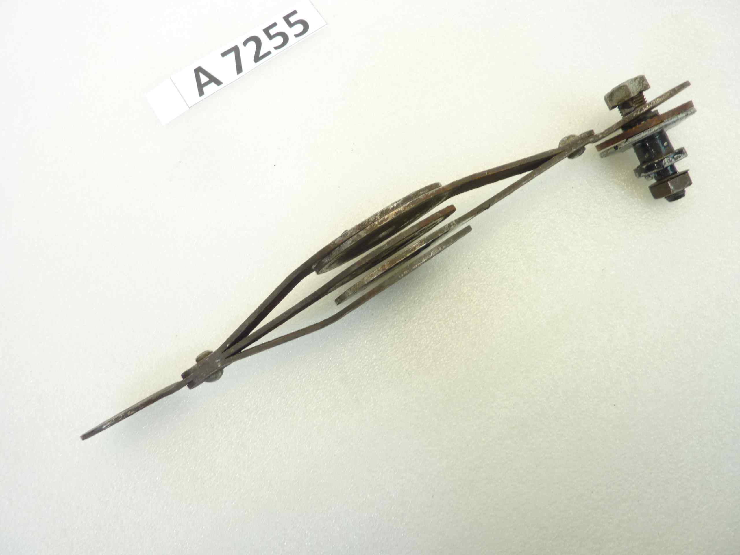 Compasso ammortizzatore posteriore Guzzi Airone 250 Falcone 500 cod 16506 16507 interasse fori 130 mm - immagine 6