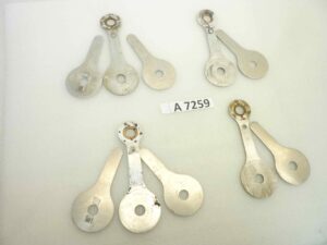 Compassi Guzzi Airone 250 Falcone 500 ammortizzatore posteriore da assemblare cod 16506 16507 interasse fori 130 mm coppia
