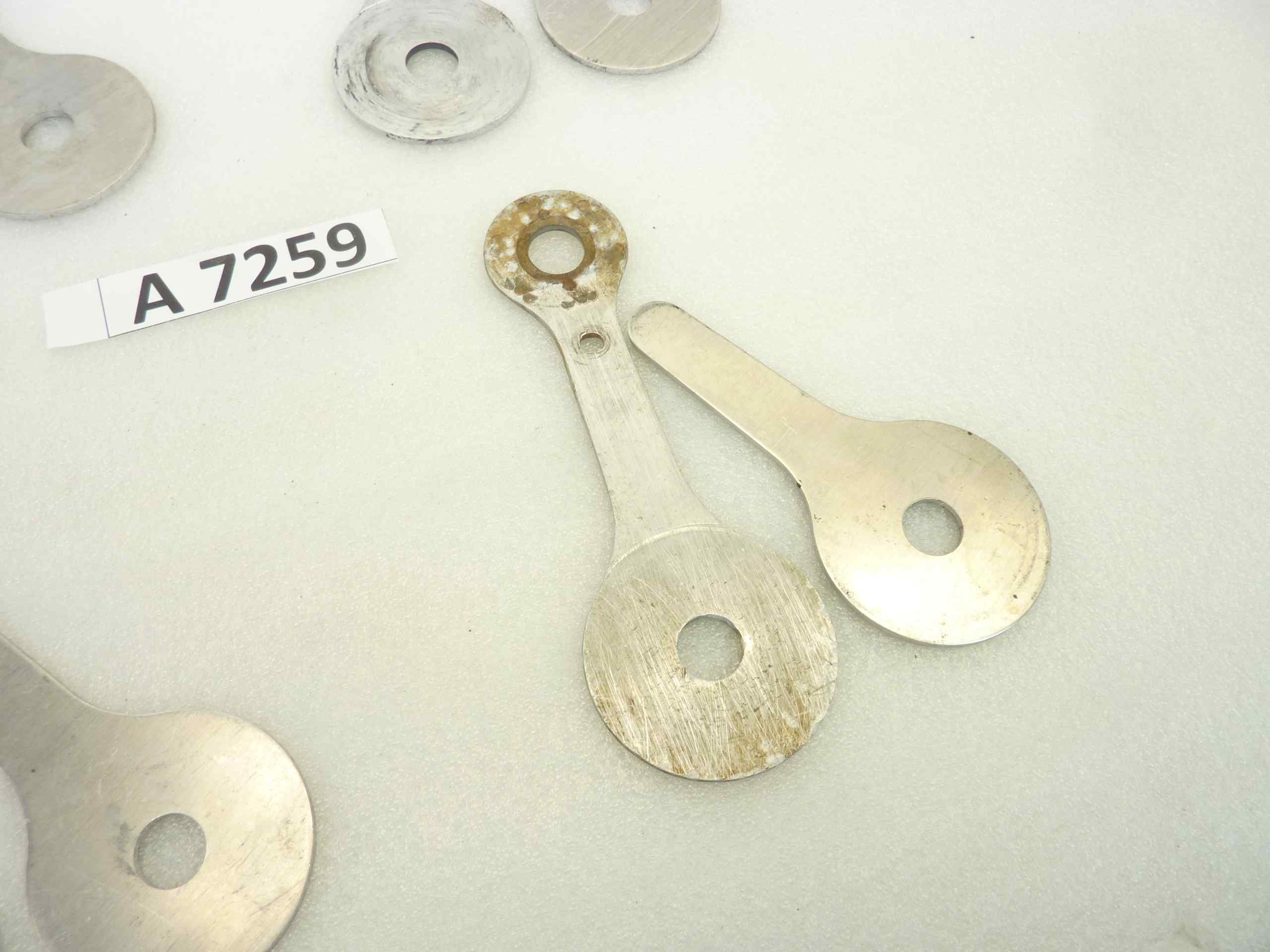 Compassi Guzzi Airone 250 Falcone 500 ammortizzatore posteriore da assemblare cod 16506 16507 interasse fori 130 mm coppia - immagine 5
