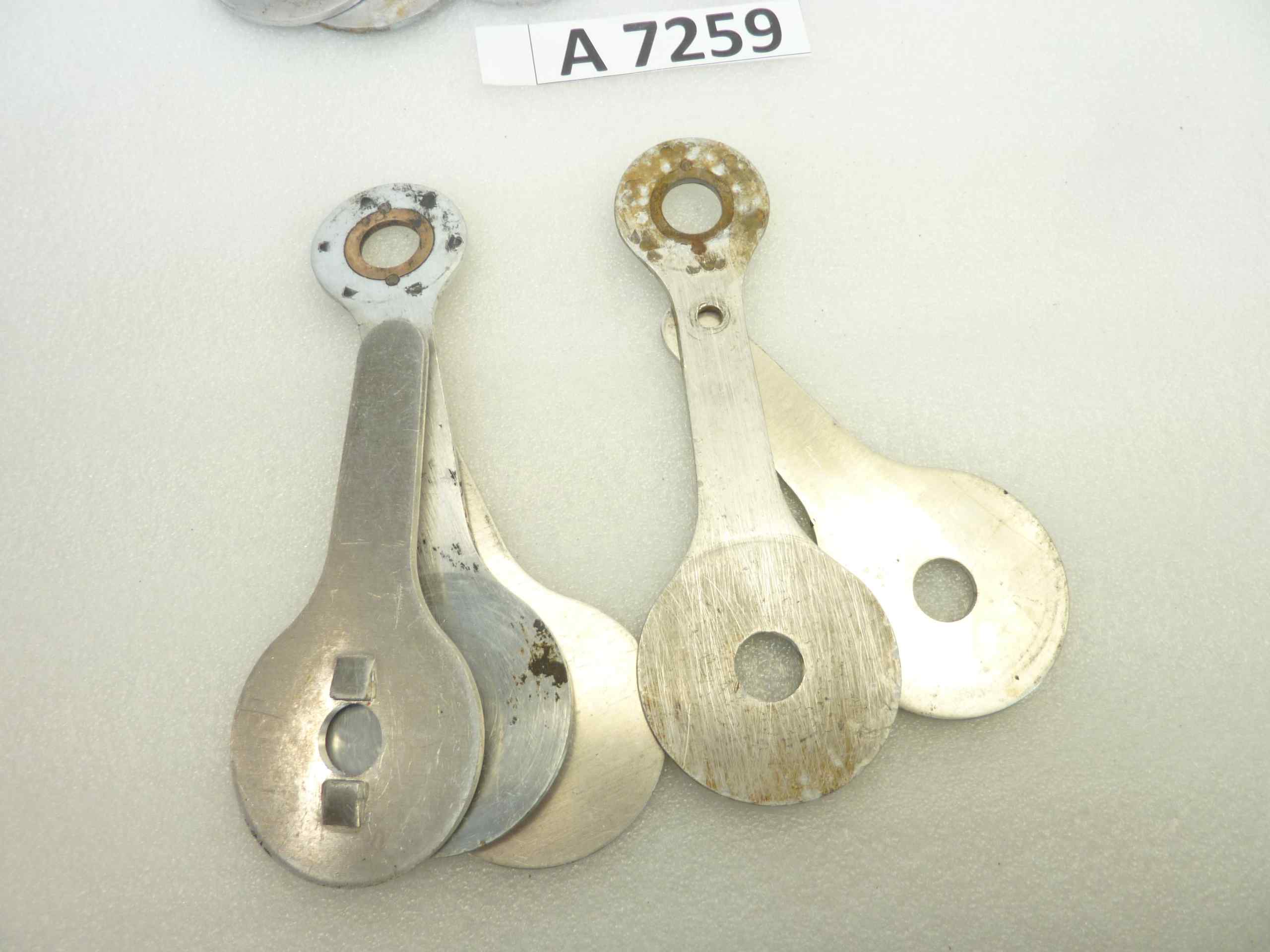 Compassi Guzzi Airone 250 Falcone 500 ammortizzatore posteriore da assemblare cod 16506 16507 interasse fori 130 mm coppia - immagine 8