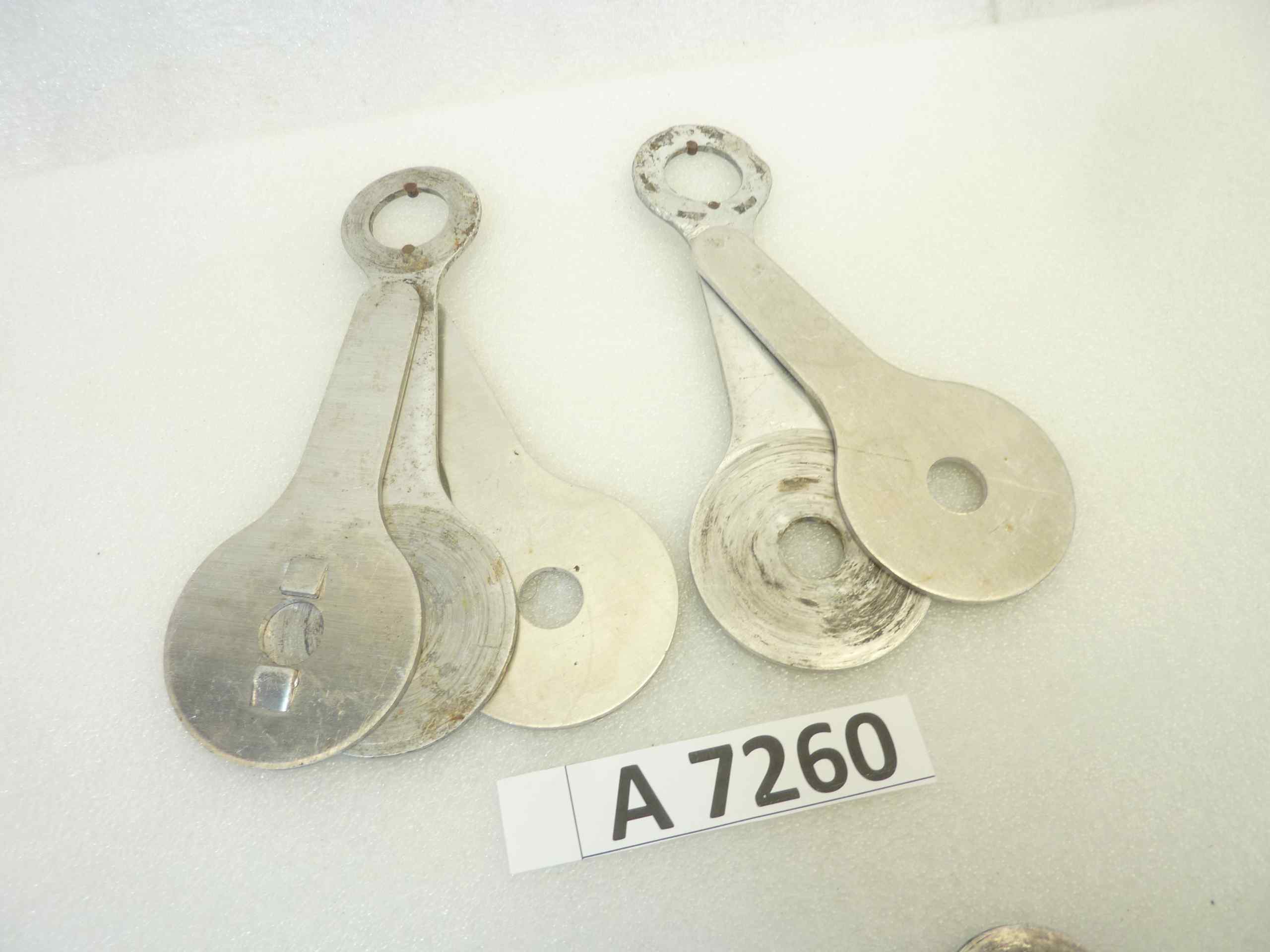Compassi Guzzi Airone 250 Falcone 500 ammortizzatore posteriore da assemblare cod 16506 16507 interasse fori 130 mm coppia - immagine 4