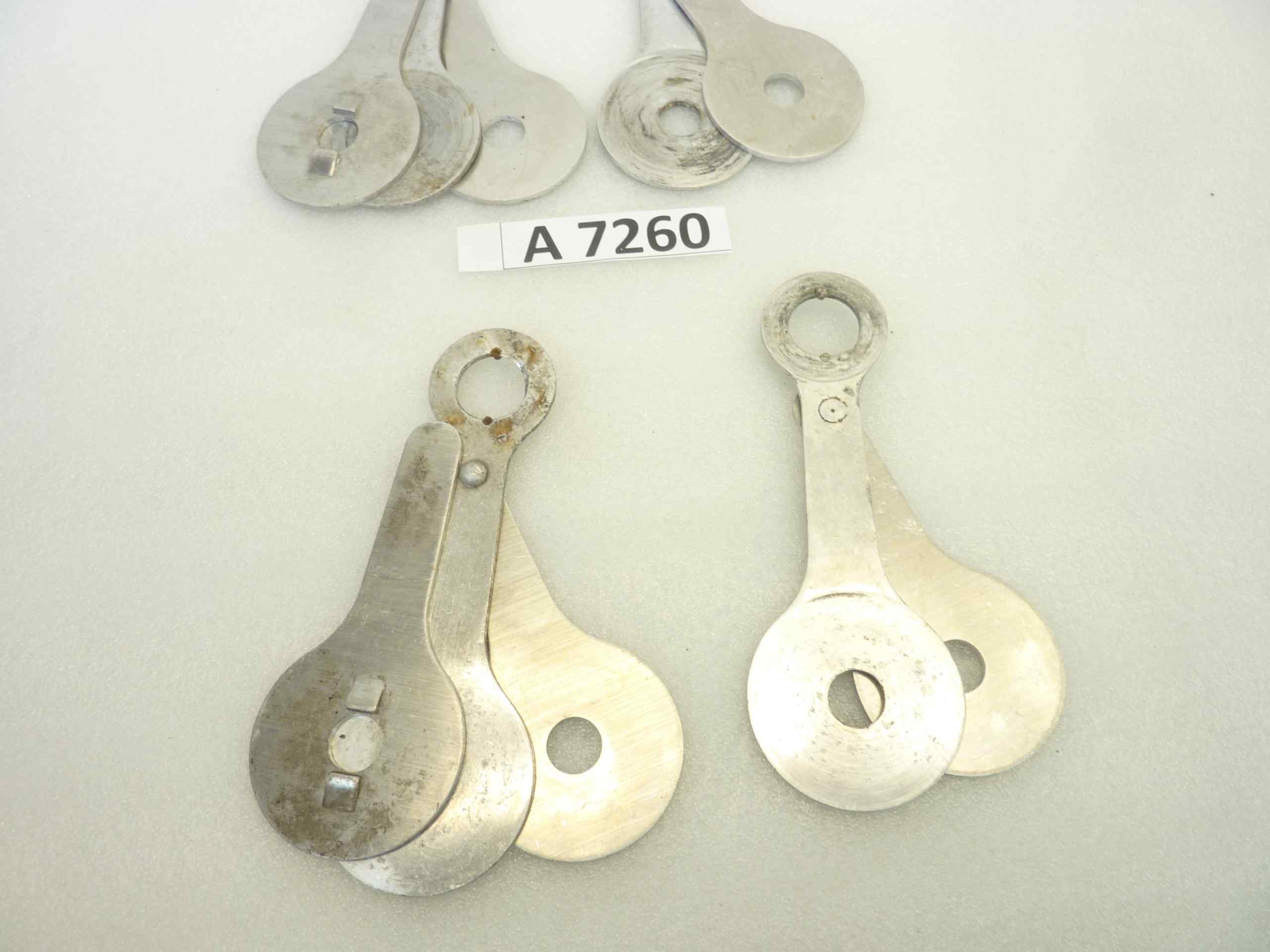 Compassi Guzzi Airone 250 Falcone 500 ammortizzatore posteriore da assemblare cod 16506 16507 interasse fori 130 mm coppia - immagine 5