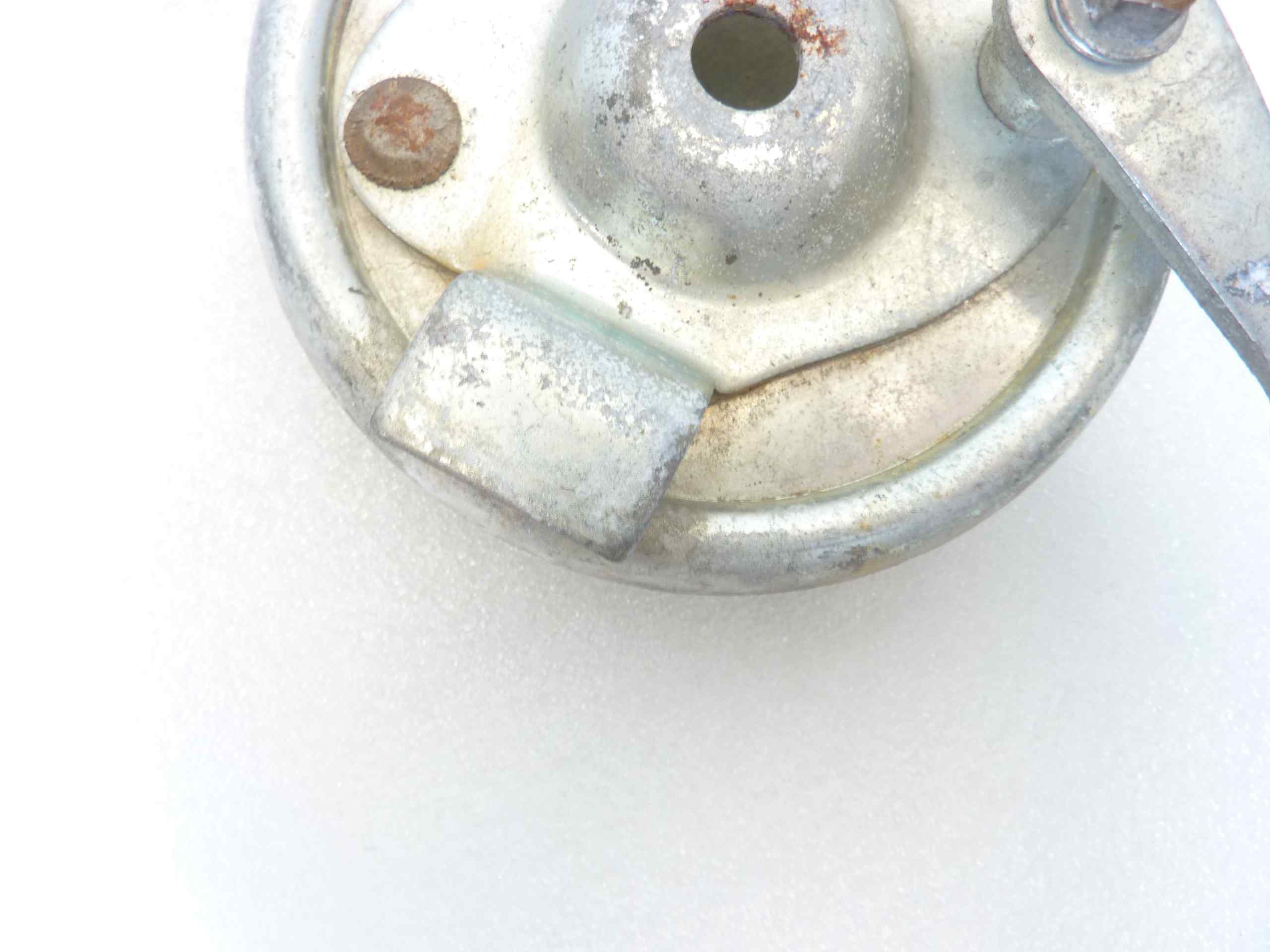 Piatto portaceppi Guzzi Trotter anteriore porta ganasce mozzo freno cod 45610300 - immagine 3