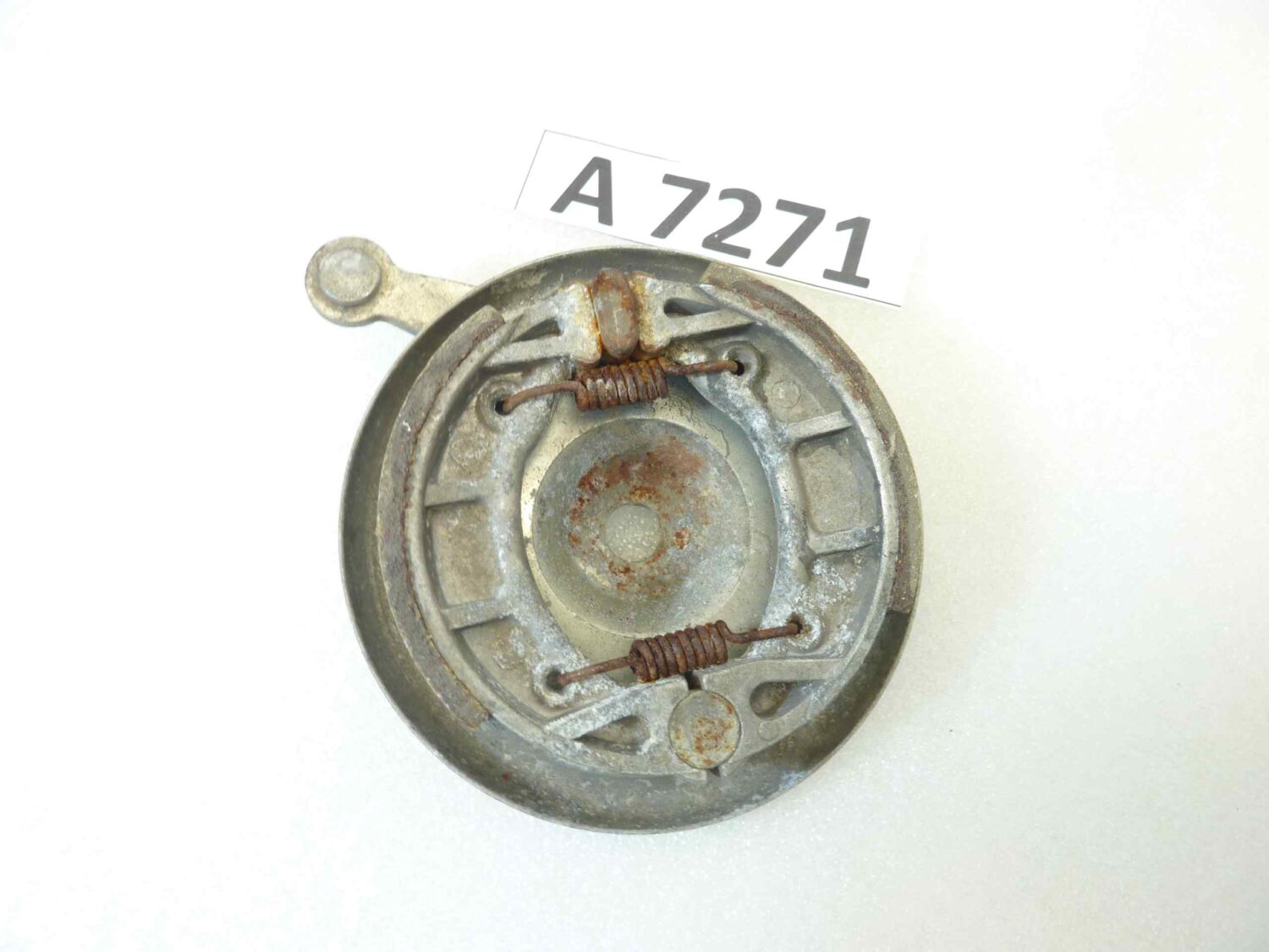 Piatto portaceppi Guzzi Trotter anteriore porta ganasce mozzo freno cod 45610300 - immagine 5