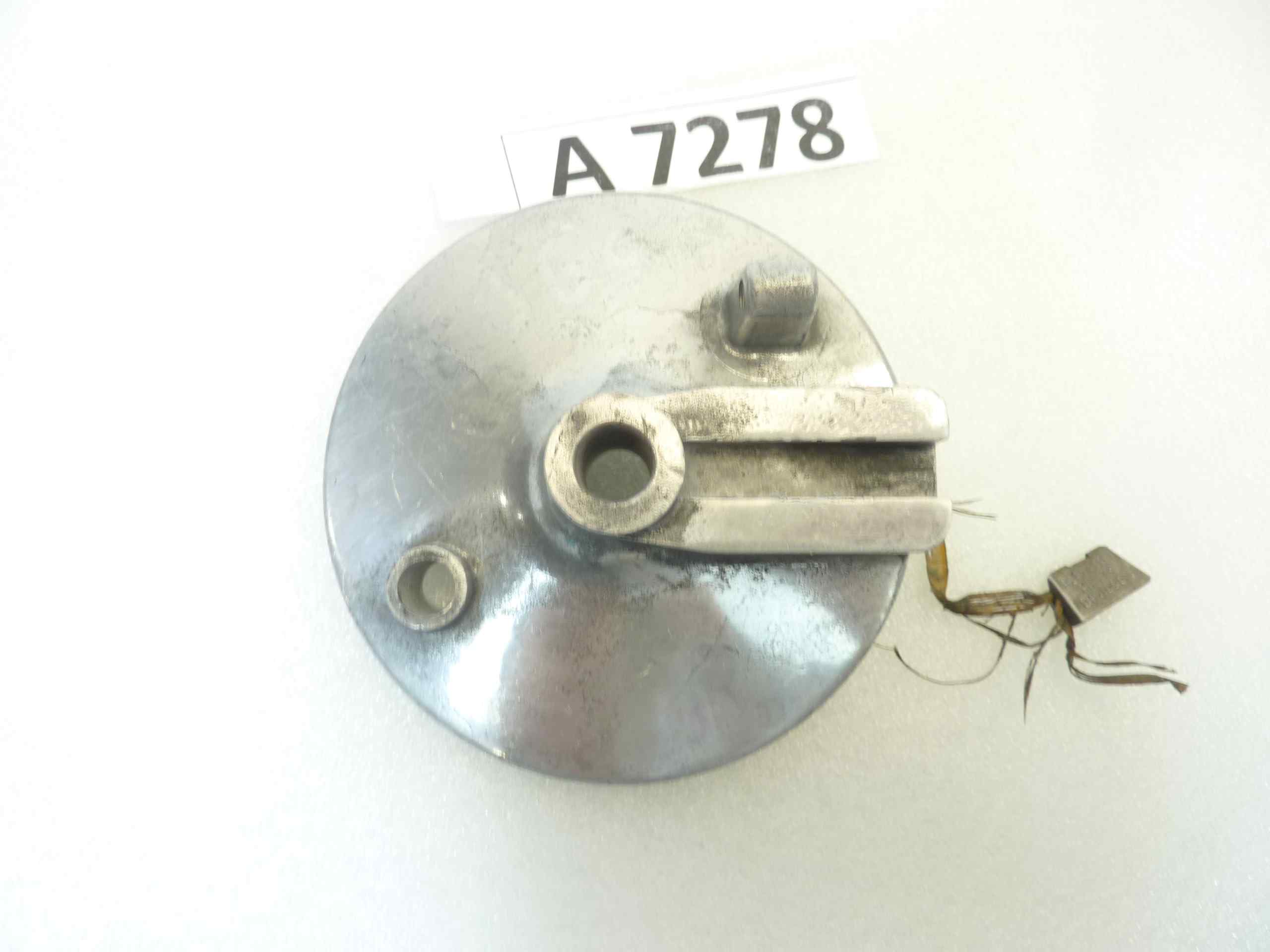 Piatto portaceppi Aermacchi AMF Harley porta ganasce mozzo freno cod 5902 diam 115 mm nuovo fondo di magazzino - immagine 2