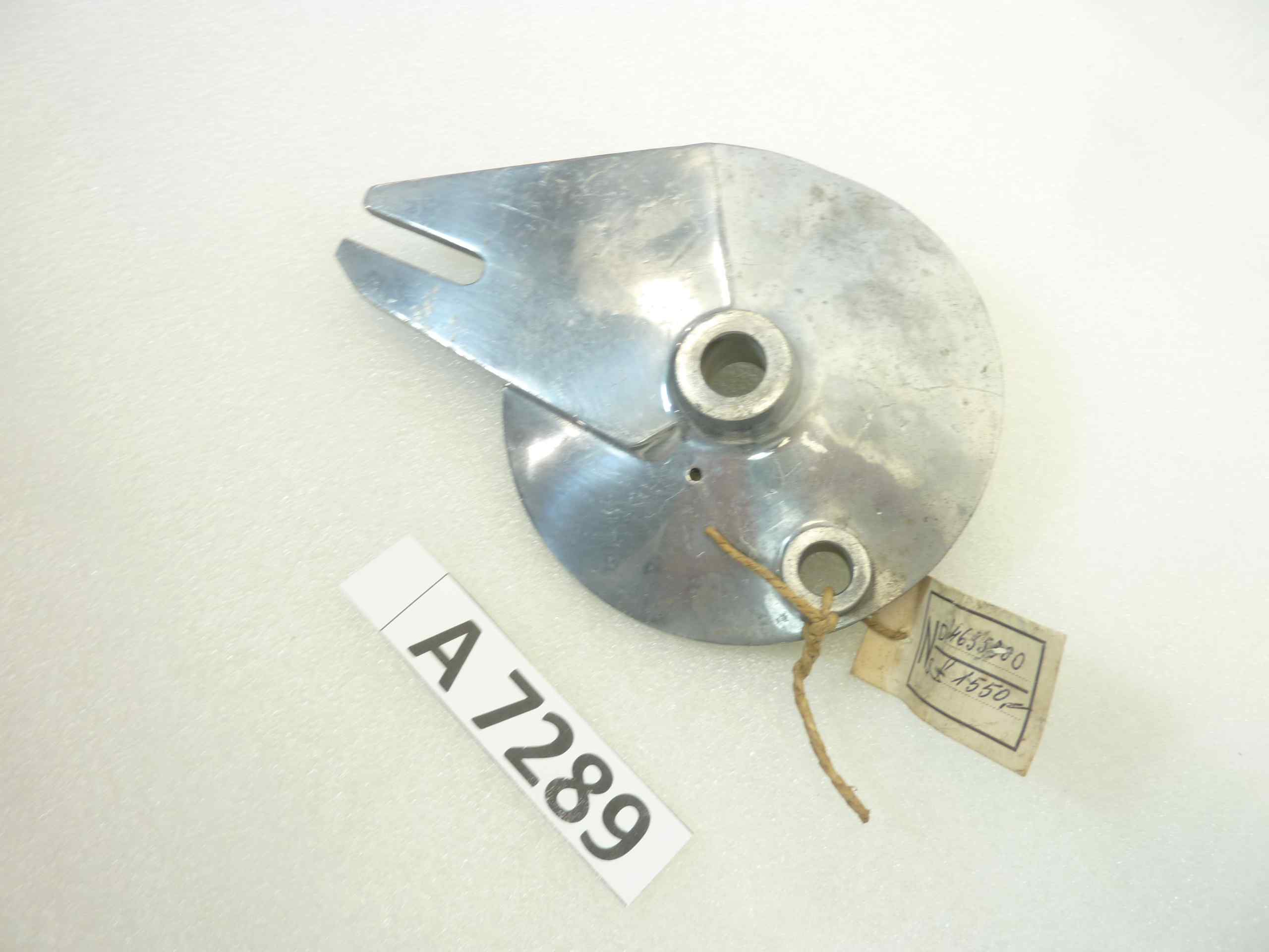 Piatto portaceppi Guzzi Zigolo 98 II serie porta ganasce mozzo freno cod 24635200 24744 nuovo fondo di magazzino - immagine 4