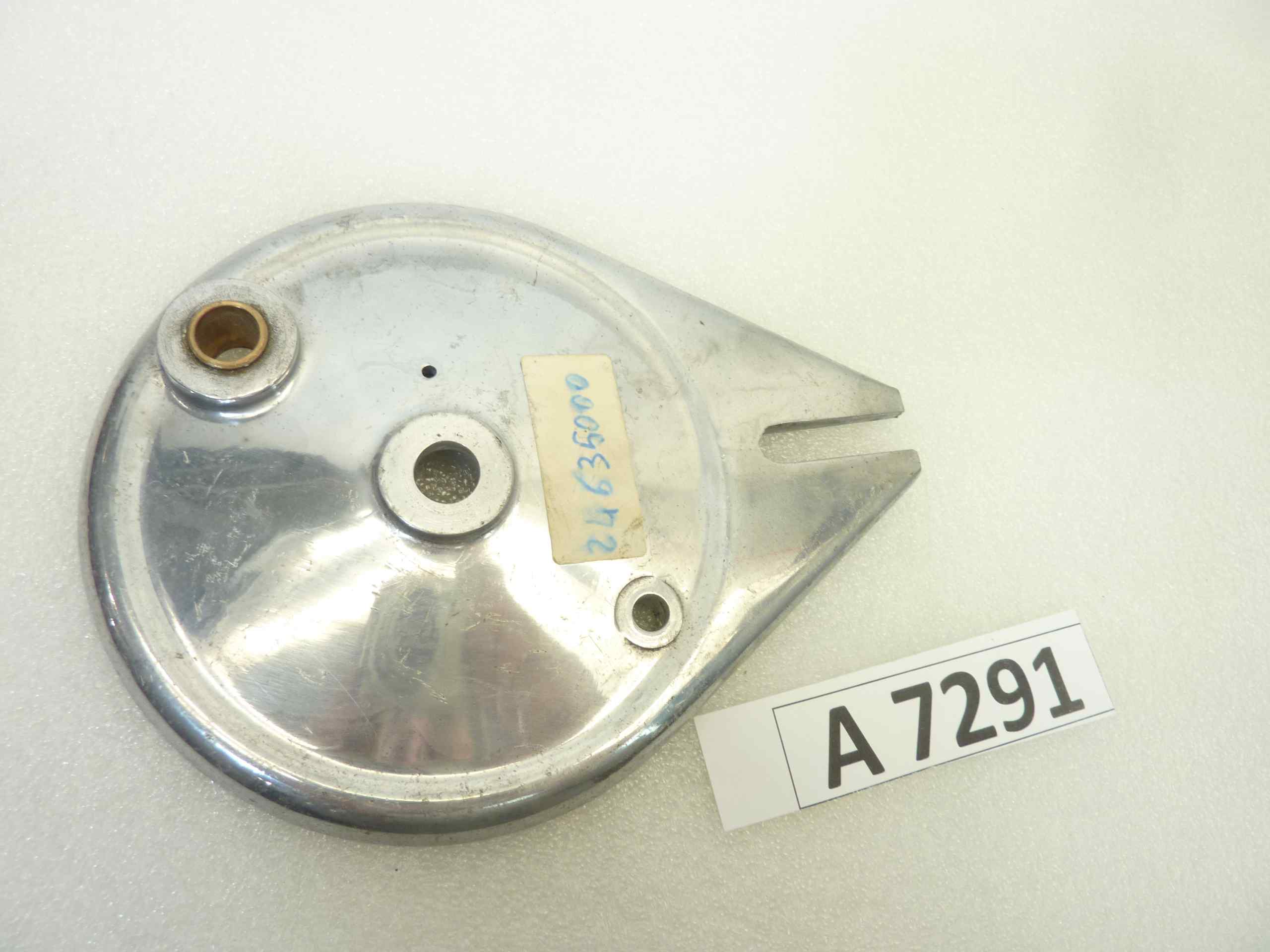 Piatto portaceppi Guzzi Zigolo 98 porta ganasce mozzo freno cod 24474/1 24635000 nuovo fondo di magazzino