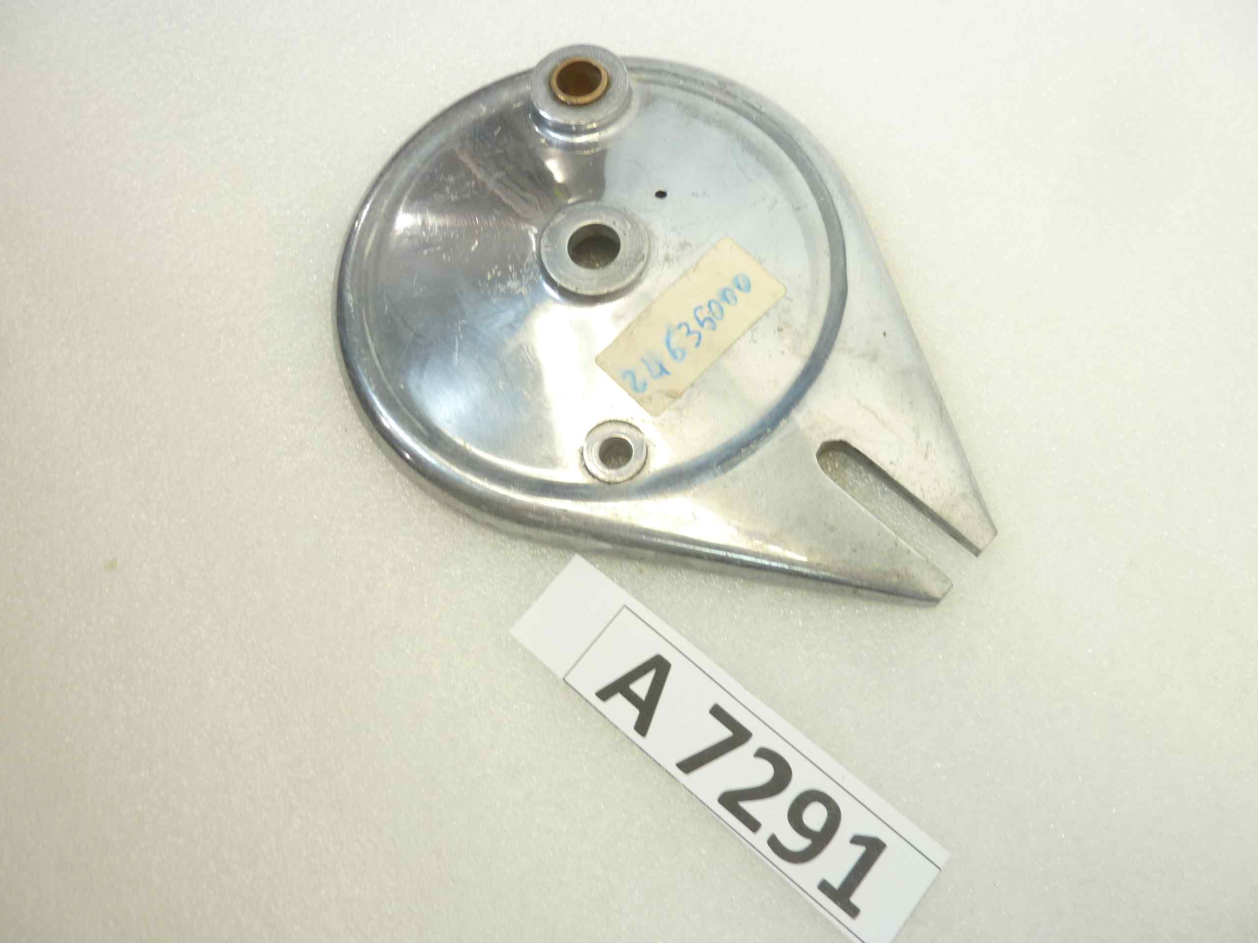 Piatto portaceppi Guzzi Zigolo 98 porta ganasce mozzo freno cod 24474/1 24635000 nuovo fondo di magazzino - immagine 2