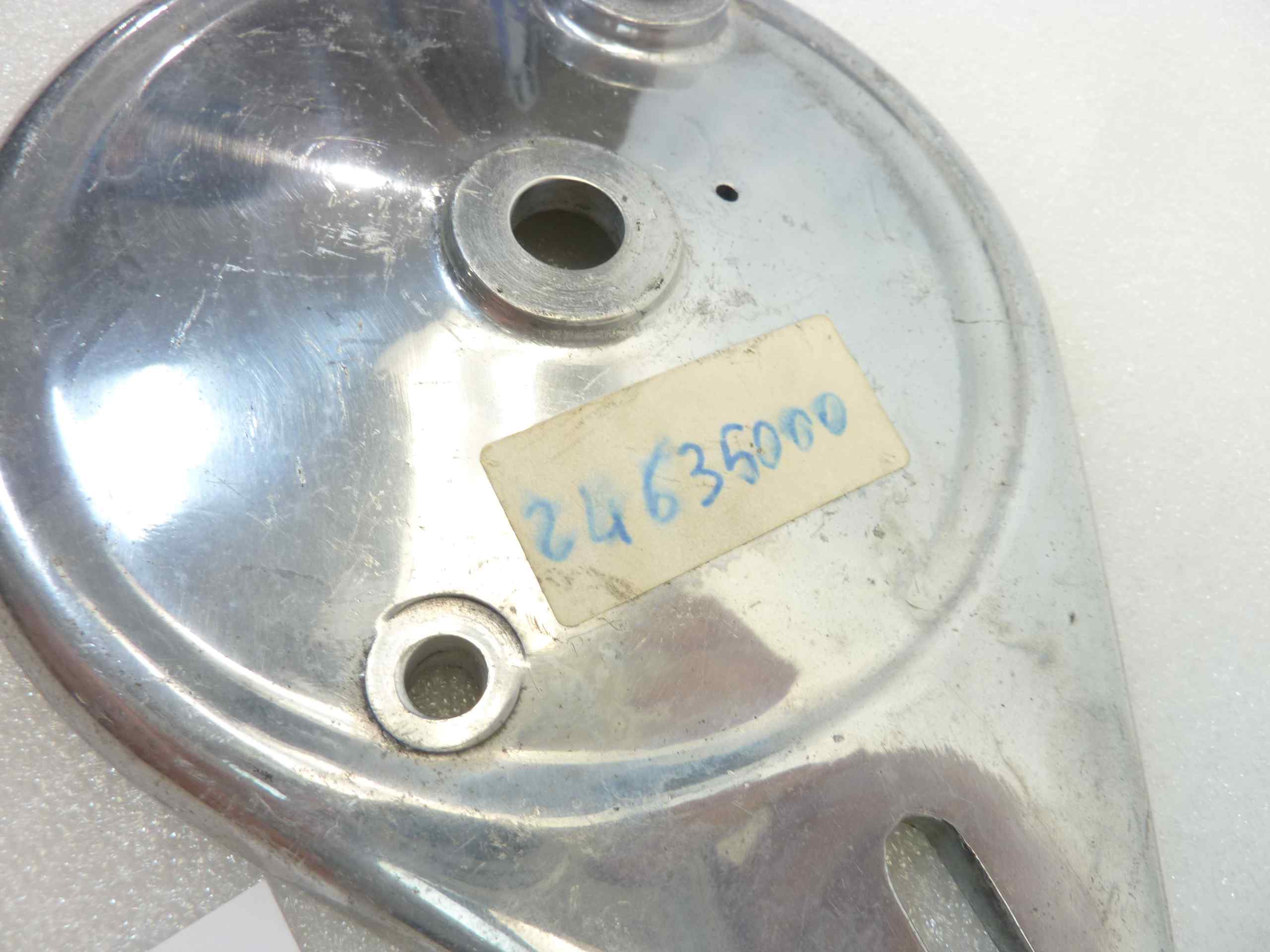 Piatto portaceppi Guzzi Zigolo 98 porta ganasce mozzo freno cod 24474/1 24635000 nuovo fondo di magazzino - immagine 3