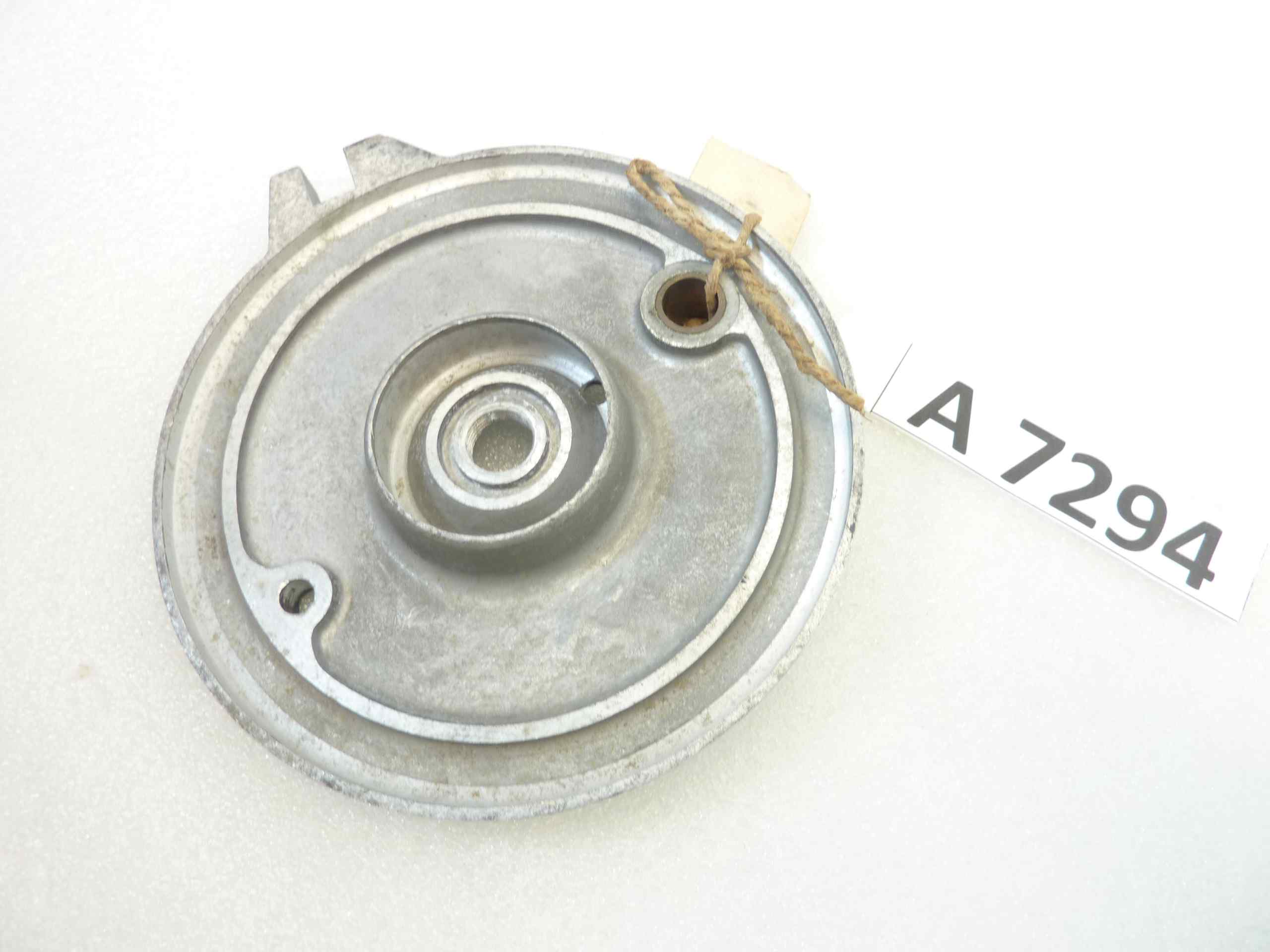 Piatto portaceppi Guzzi Galletto 192 porta ganasce mozzo freno cod 38620200 38566 nuovo fondo di magazzino - immagine 6