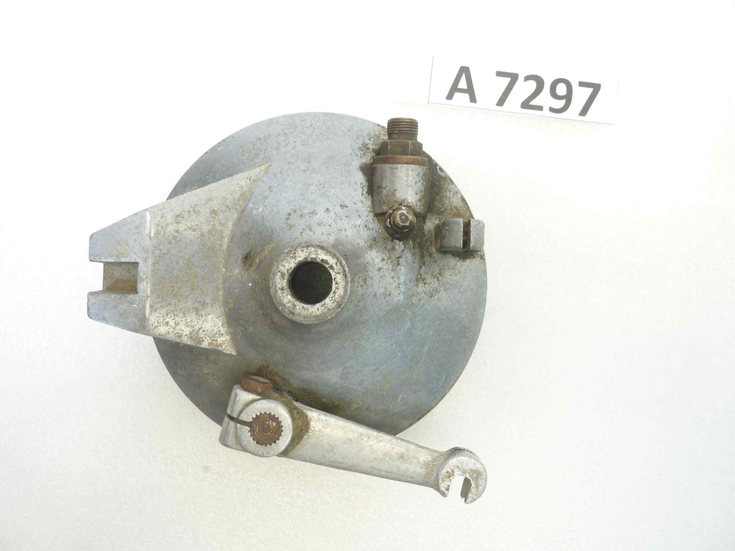 Piatto portaceppi Guzzi Zigolo anteriore porta ganasce mozzo freno 55605 55620200 - immagine 3