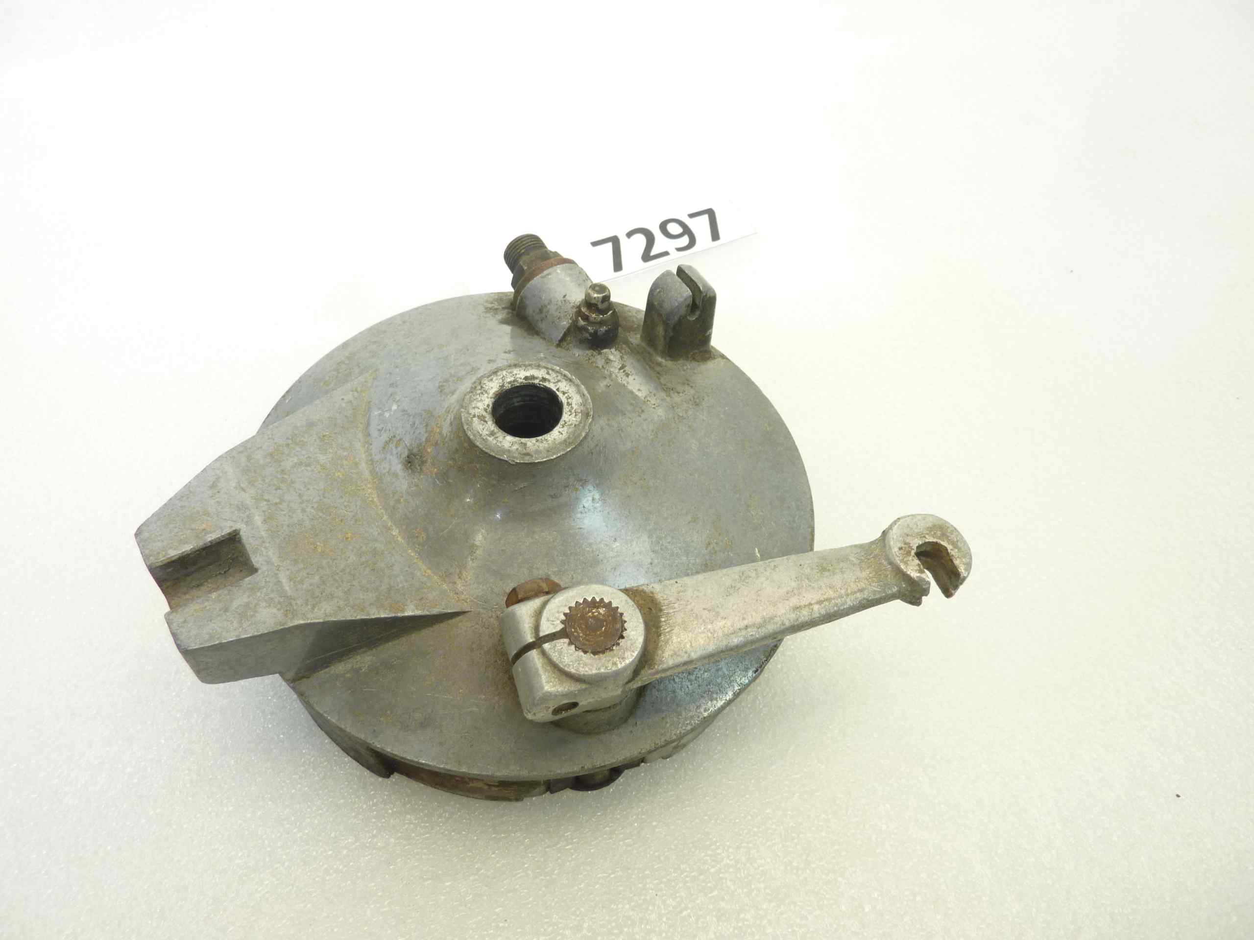 Piatto portaceppi Guzzi Zigolo anteriore porta ganasce mozzo freno 55605 55620200 - immagine 5