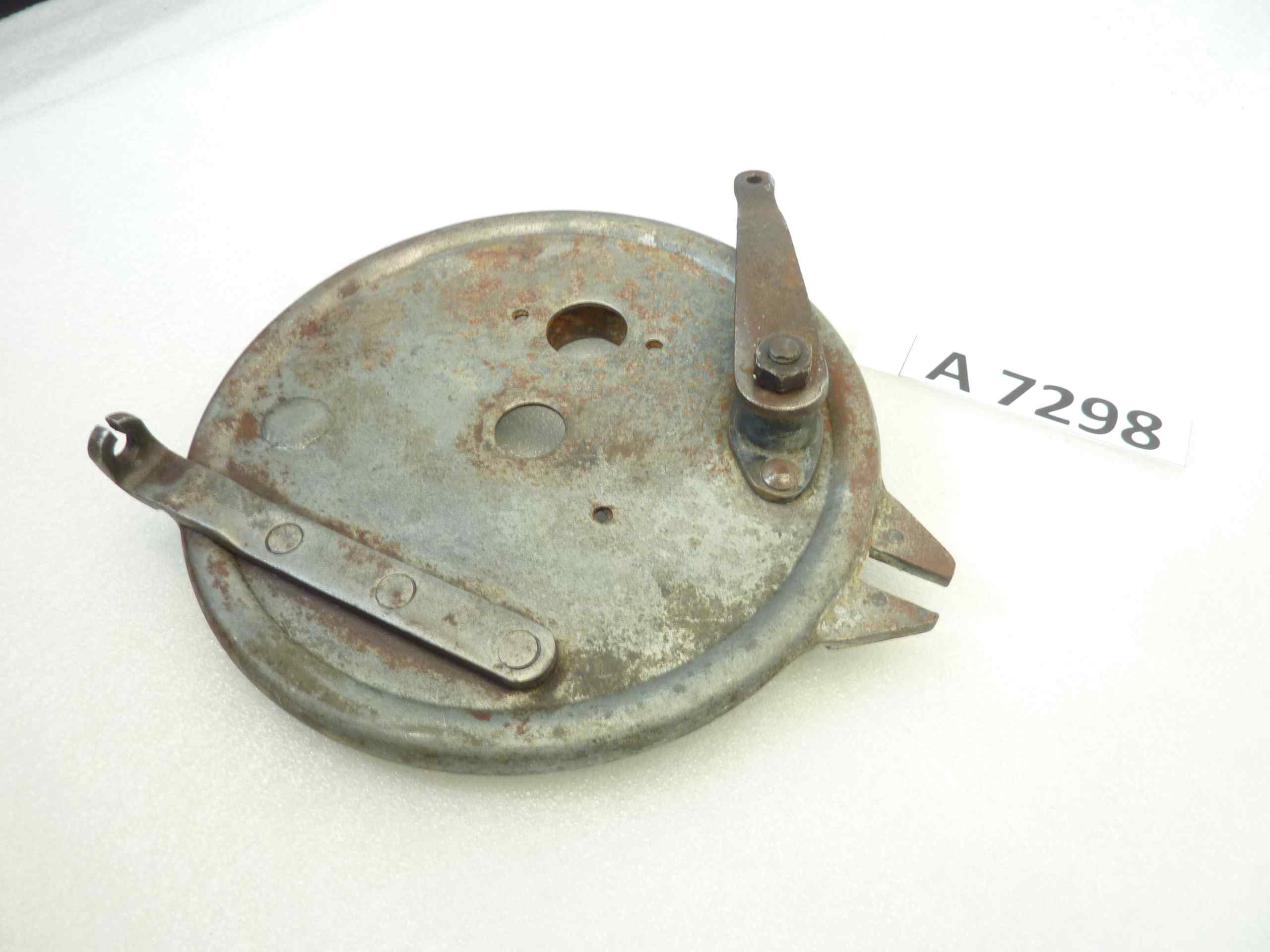 Piatto portaceppi Guzzi Astorino 250 porta ganasce mozzo freno - immagine 4