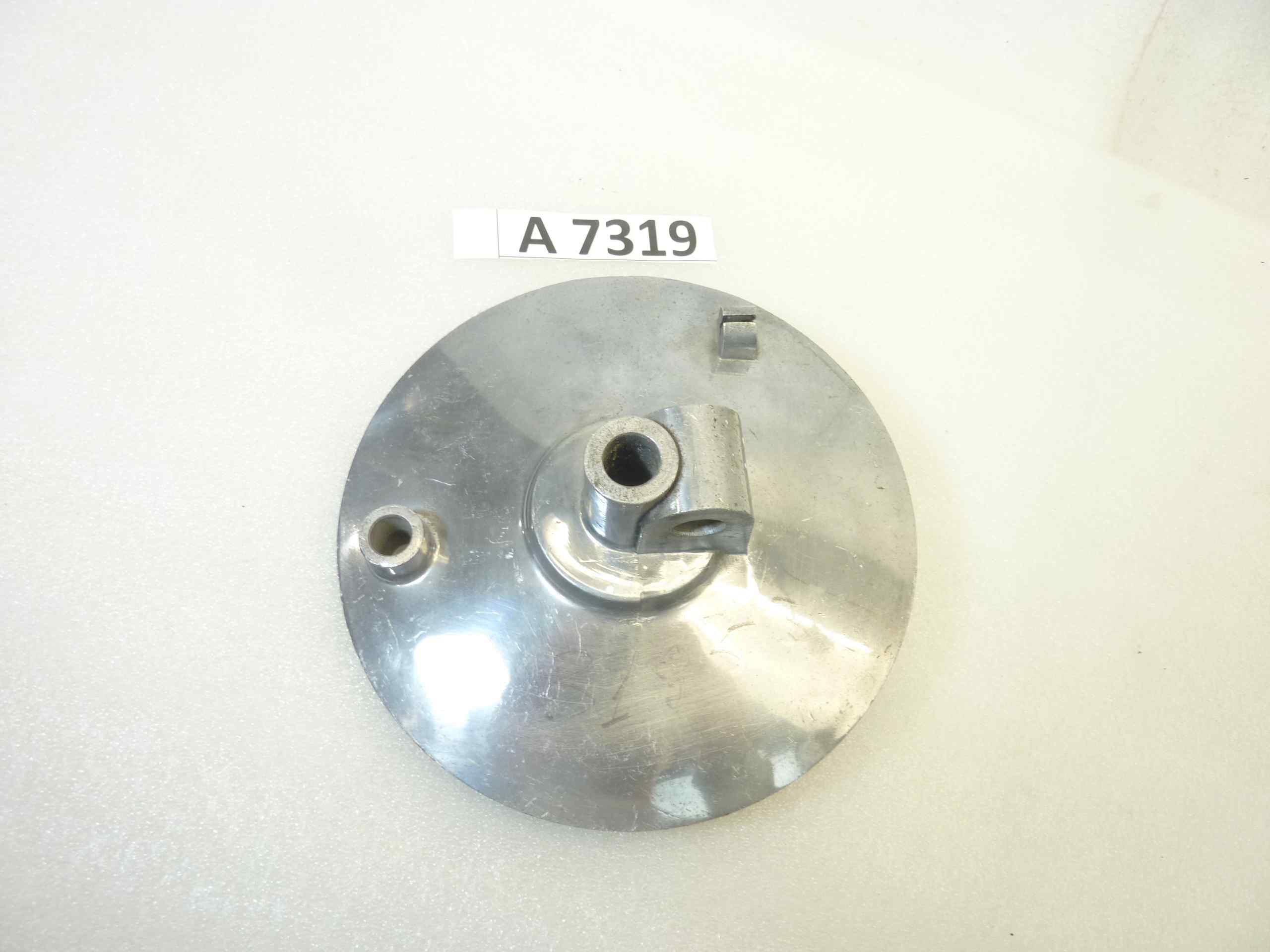 Piatto portaceppi Guzzi Lodola Sport anteriore porta ganasce mozzo freno cod 31953 nuovo fondo di magazzino