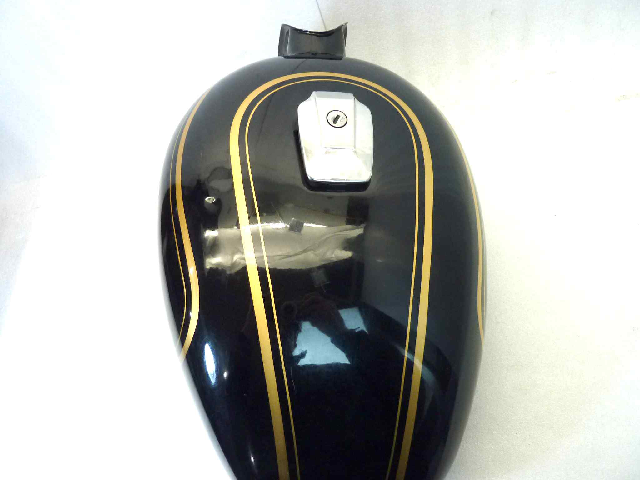 Serbatoio Royal Enfield Bullet 500 2009 benzina carburante tappo senza chiave - immagine 7