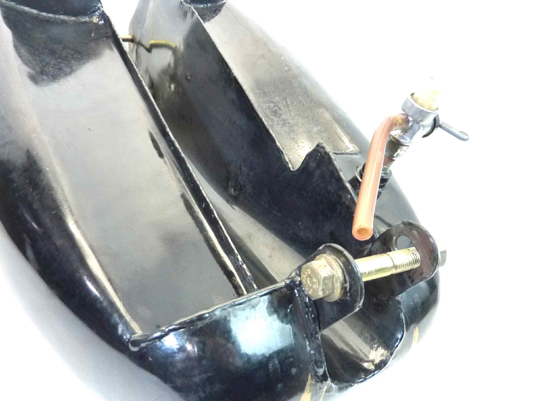 Serbatoio Royal Enfield Bullet 500 2009 benzina carburante tappo senza chiave - immagine 10