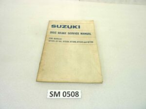 Libretto Manuale servizio freni Suzuki GT125 GT185 GT250 GT380 GT550 GT750