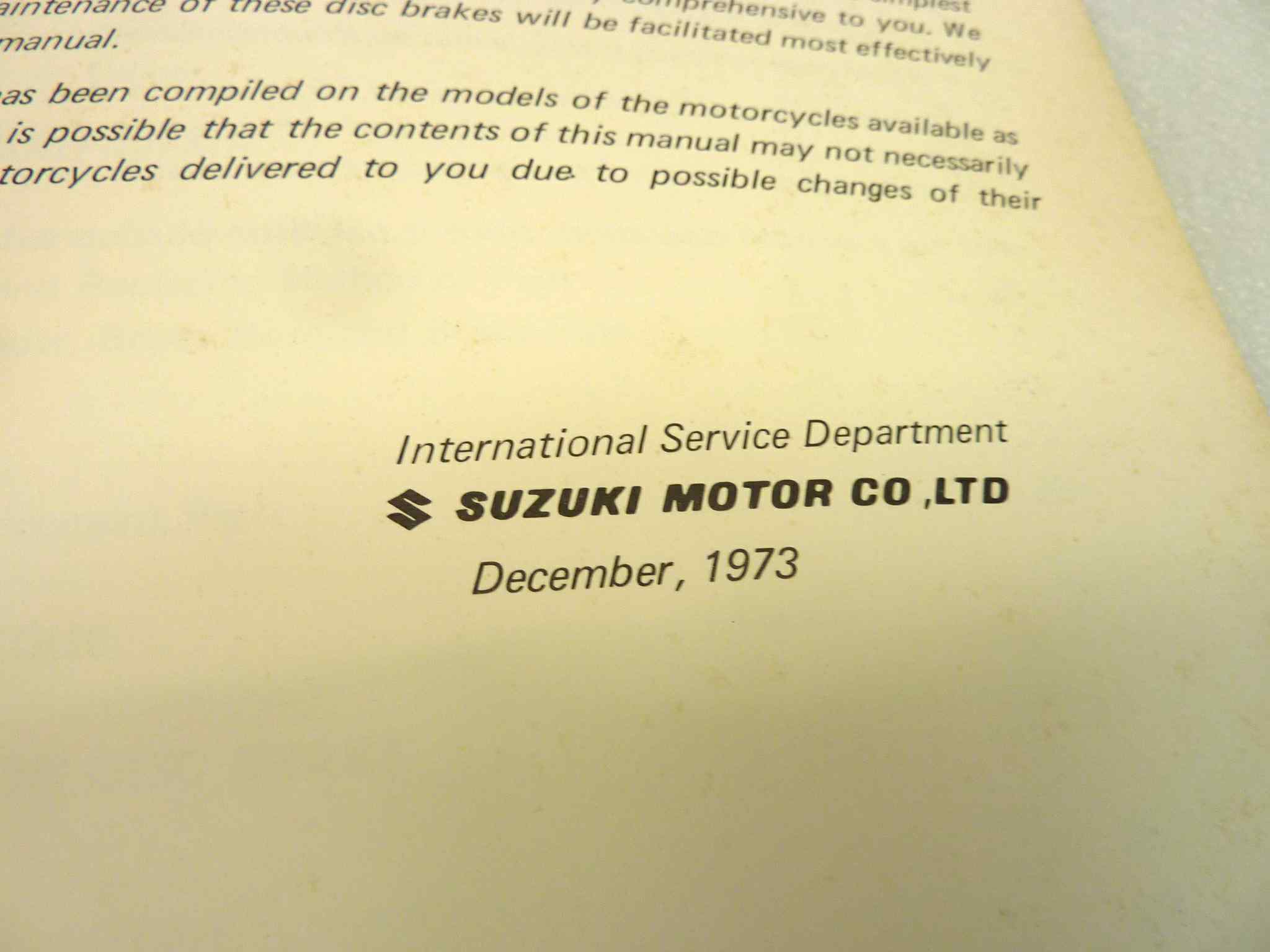 Libretto Manuale servizio freni Suzuki GT125 GT185 GT250 GT380 GT550 GT750 - immagine 4