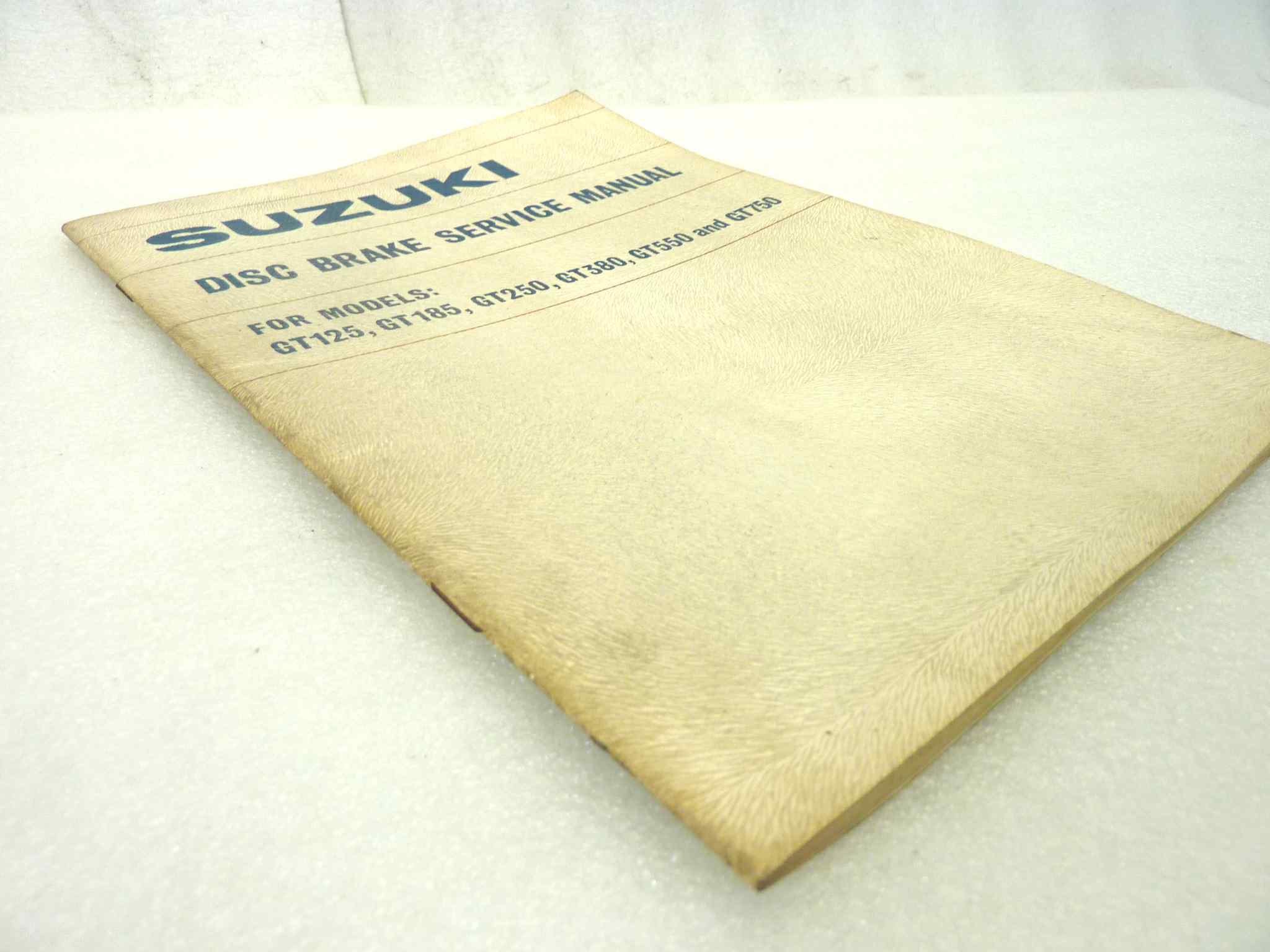 Libretto Manuale servizio freni Suzuki GT125 GT185 GT250 GT380 GT550 GT750 - immagine 5