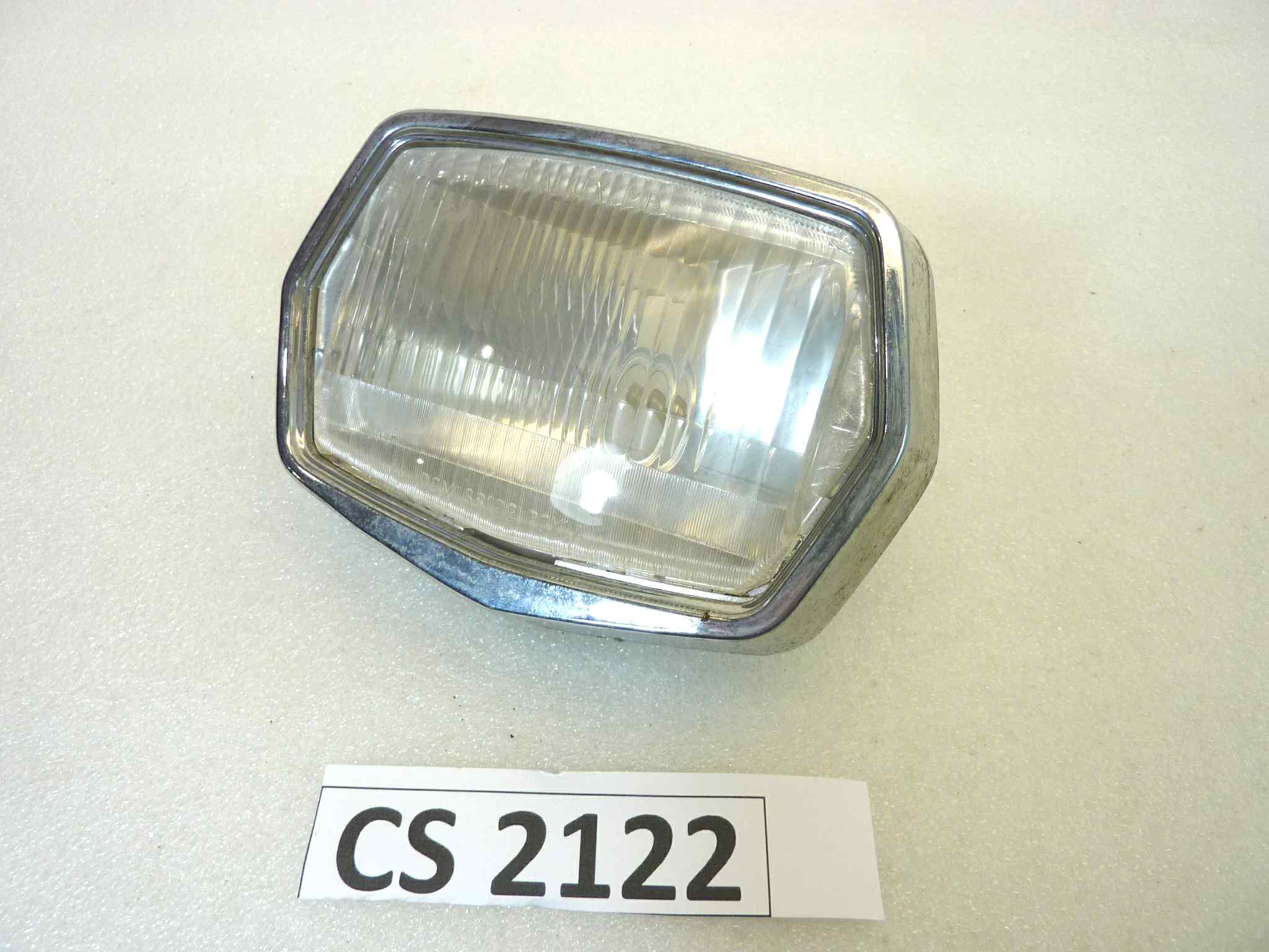 Gruppo ottico faro Benelli S50 Veralux MB DGM 38122 con cornice cromata NUOVO fondo di magazzino, LEGGI DESCRIZIONE