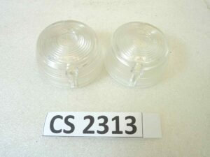 Coppia gemme frecce Cev 173 bianche moto vari modelli