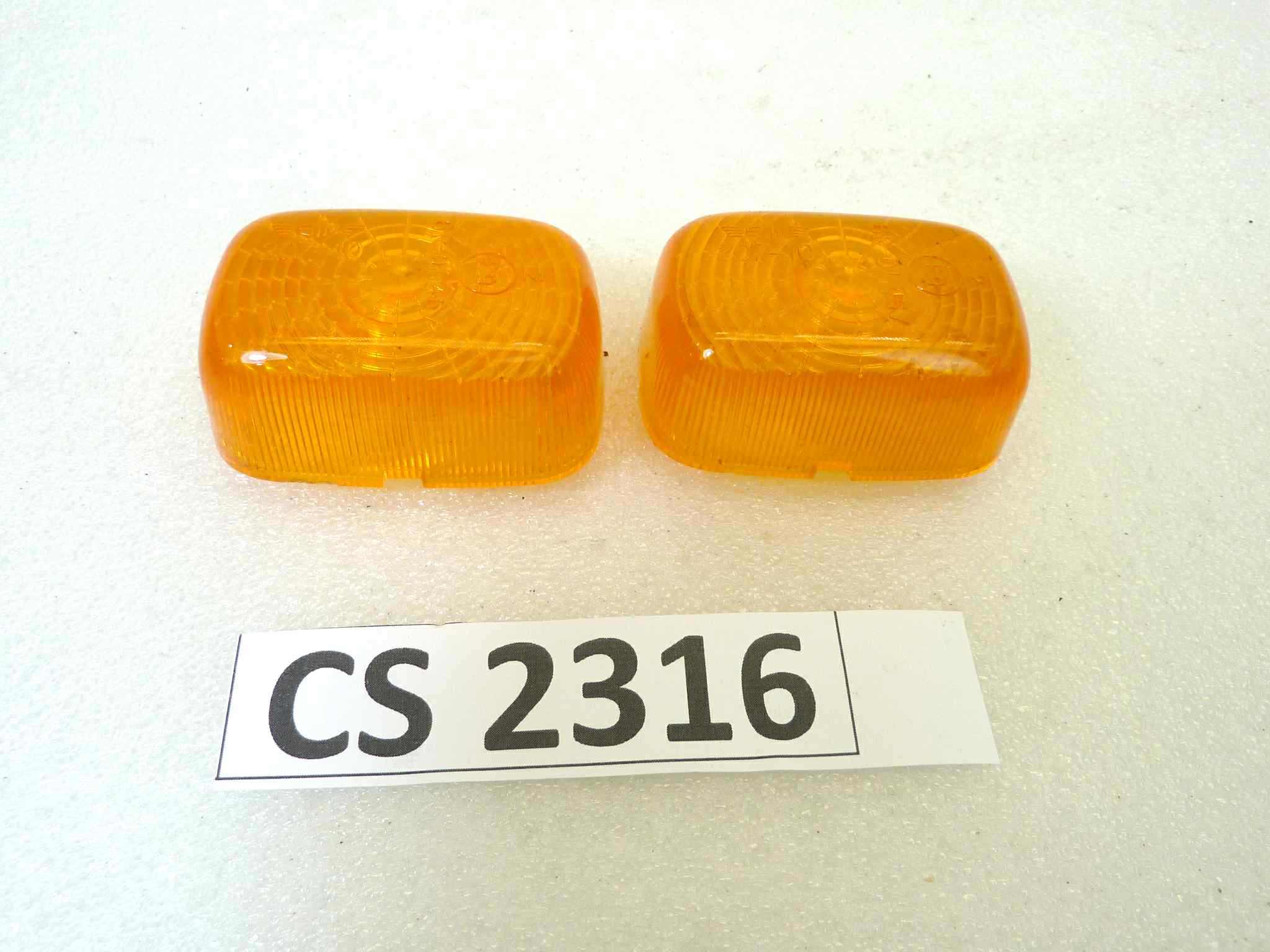 Coppia gemme frecce Sim 207-10 moto epoca Guzzi Laverda Morini Ducati Benelli