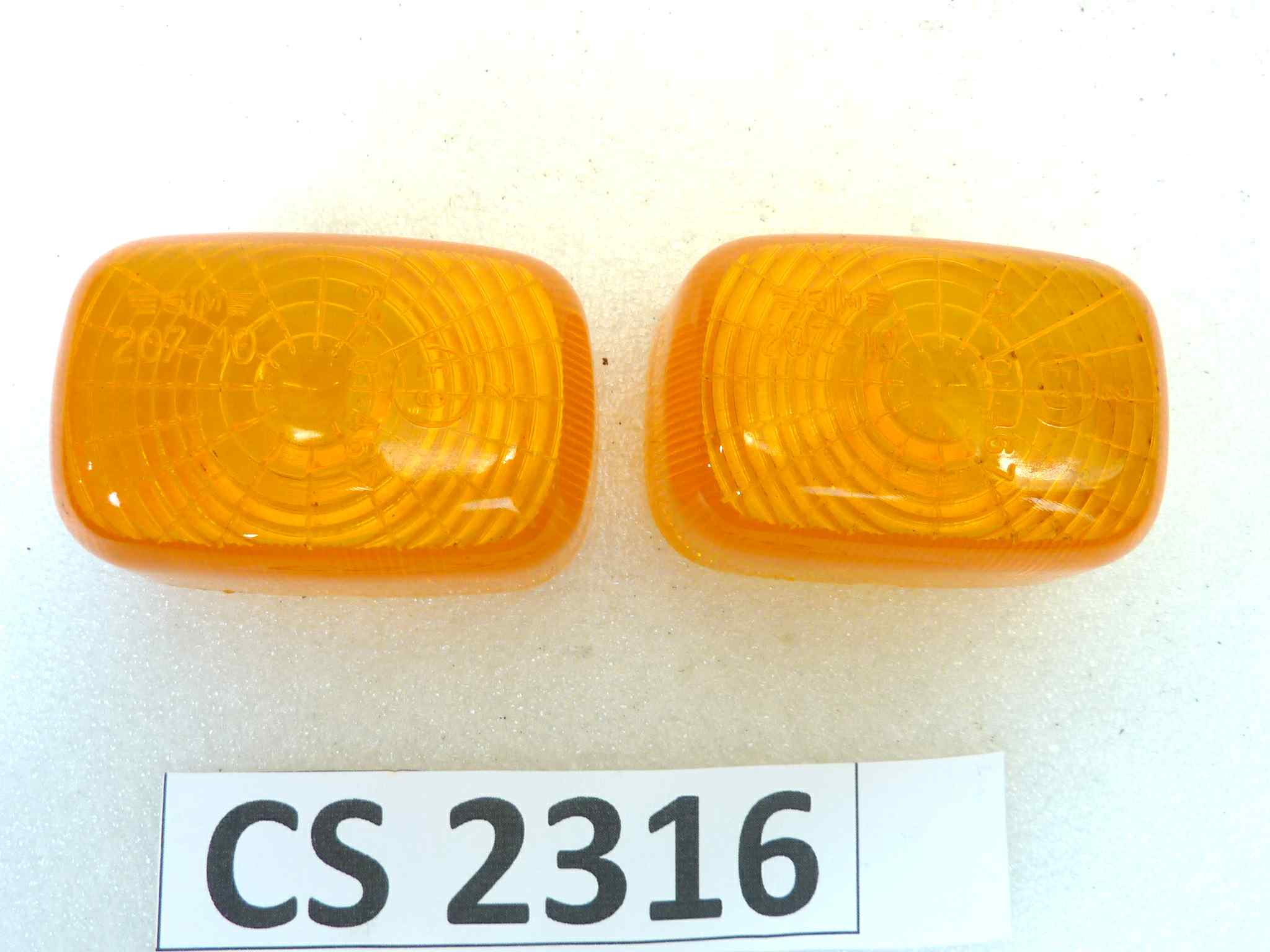 Coppia gemme frecce Sim 207-10 moto epoca Guzzi Laverda Morini Ducati Benelli - immagine 3