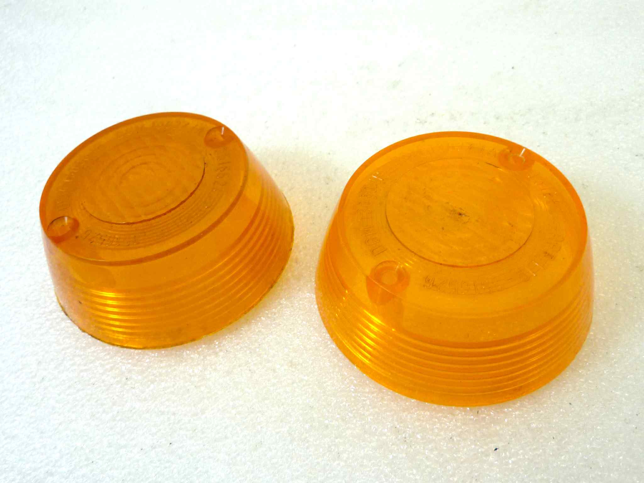 Coppia gemme frecce Aprilia 3516524 3516526 DGM 13037 13050 arancione moto epoca vari modelli NUOVO fondo di magazzino, LEGGI DESCRIZIONE - immagine 5