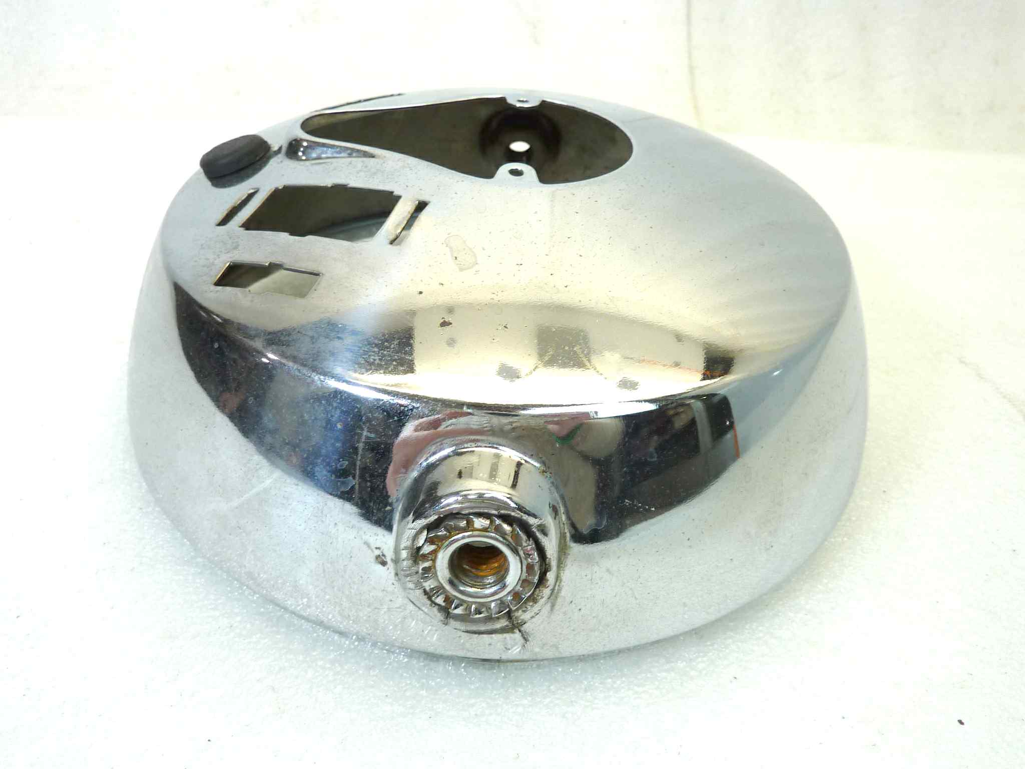 Guscio faro anteriore Guzzi T3 T5 Idroconvert cromato calotta diam 193 mm - immagine 4