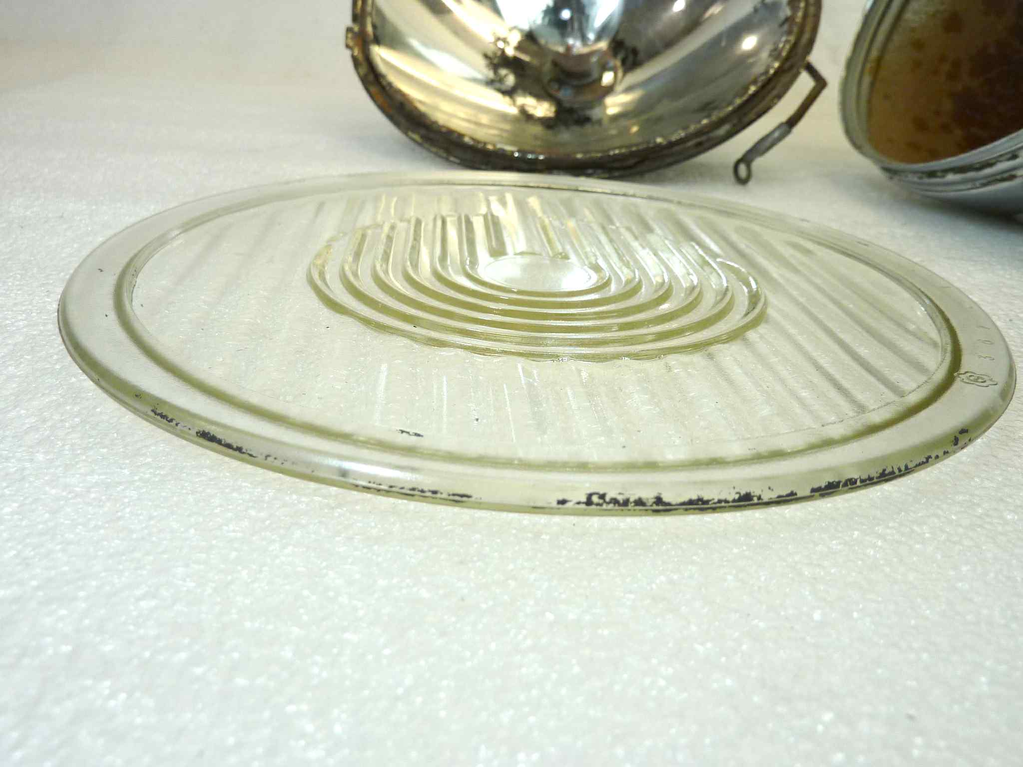 Gruppo ottico faro moro epoca vari modelli Marellone diam vetro esterno 167 mm, diam vetro 150 mm, diam faro tot 170 mm - immagine 4