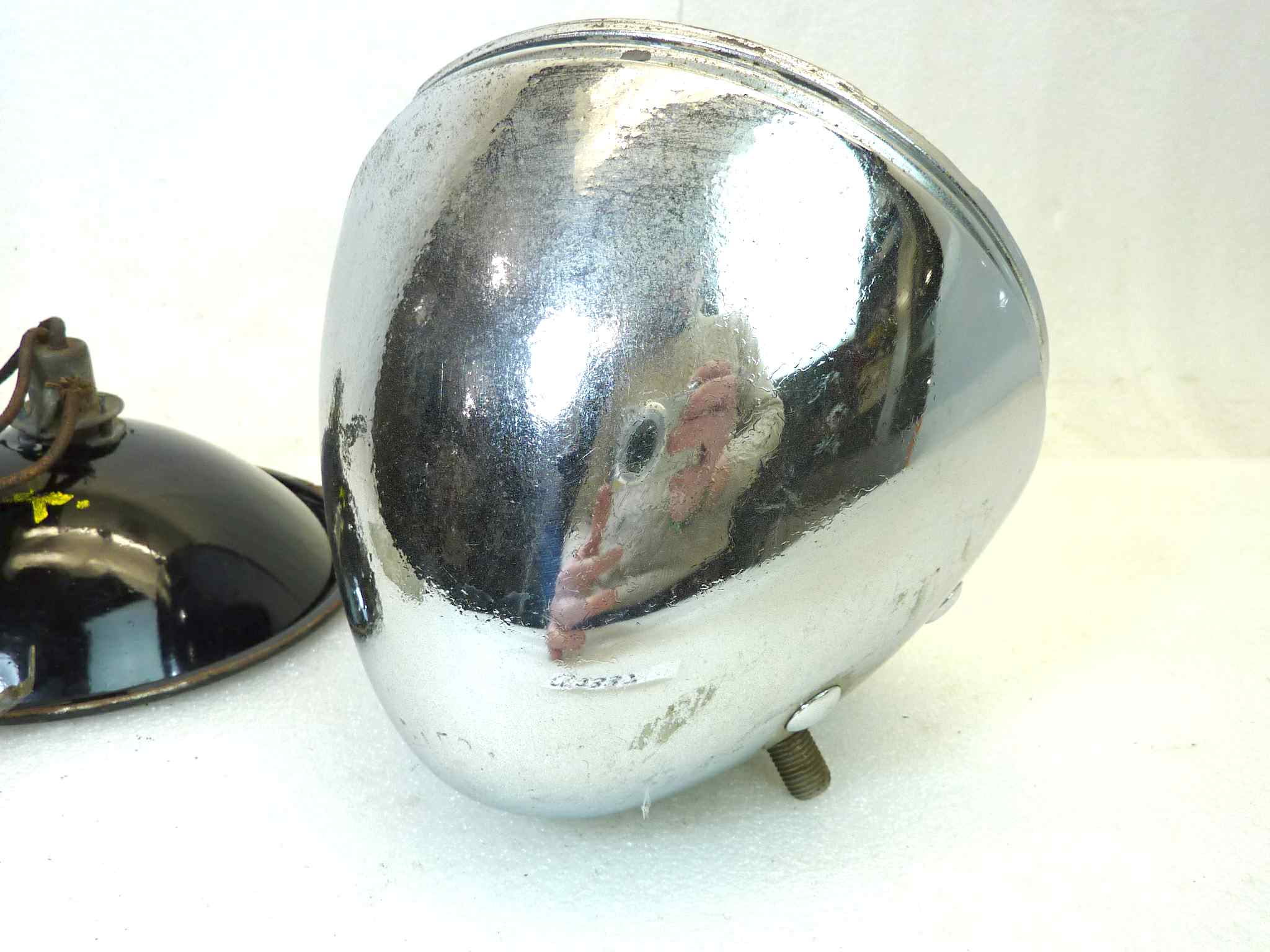 Gruppo ottico faro moro epoca vari modelli Marellone diam vetro esterno 167 mm, diam vetro 150 mm, diam faro tot 170 mm - immagine 13