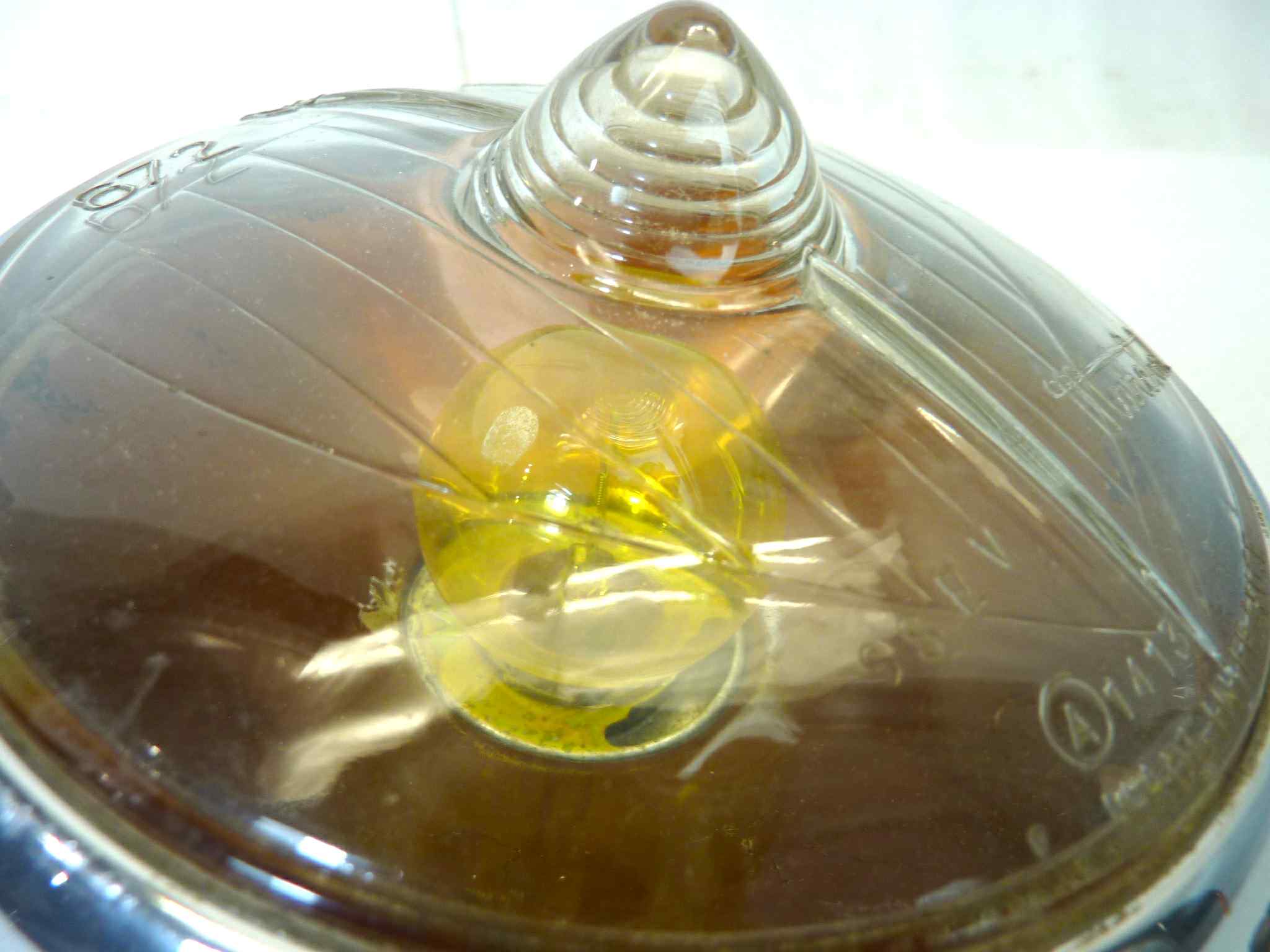 Coppia fendinebbia epoca Marchal Sev 672 682 692 diam tot 140 mm auto epoca originali no replica uno con parabola deteriorata - immagine 15