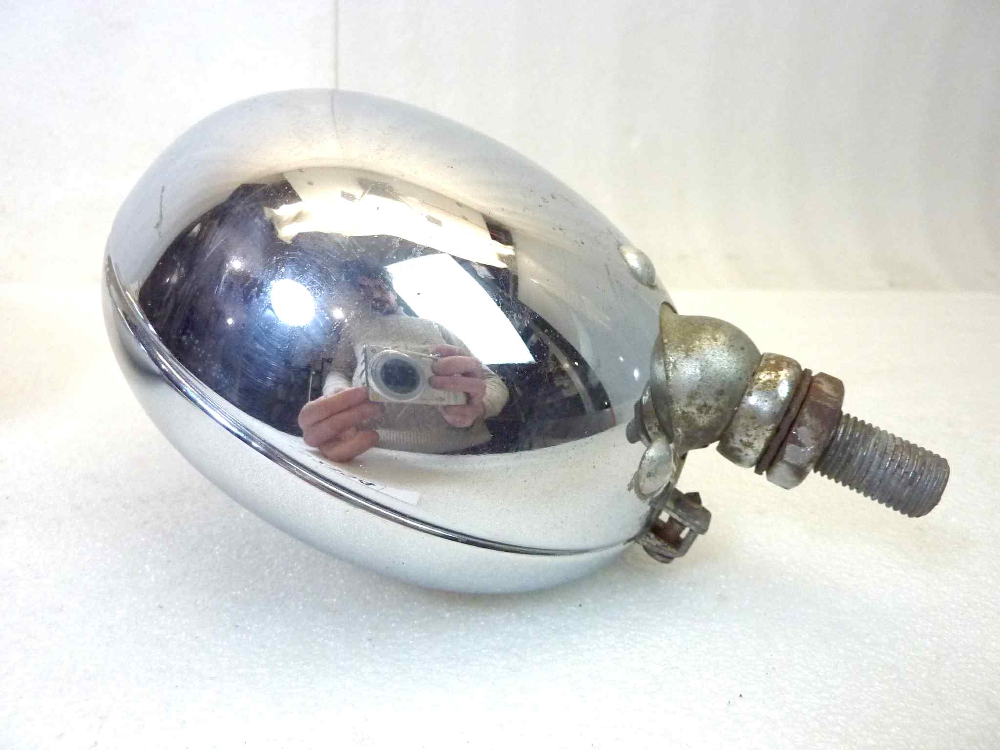 Coppia fendinebbia epoca Marchal Sev 672 682 692 diam tot 140 mm auto epoca originali no replica uno con parabola deteriorata - immagine 19