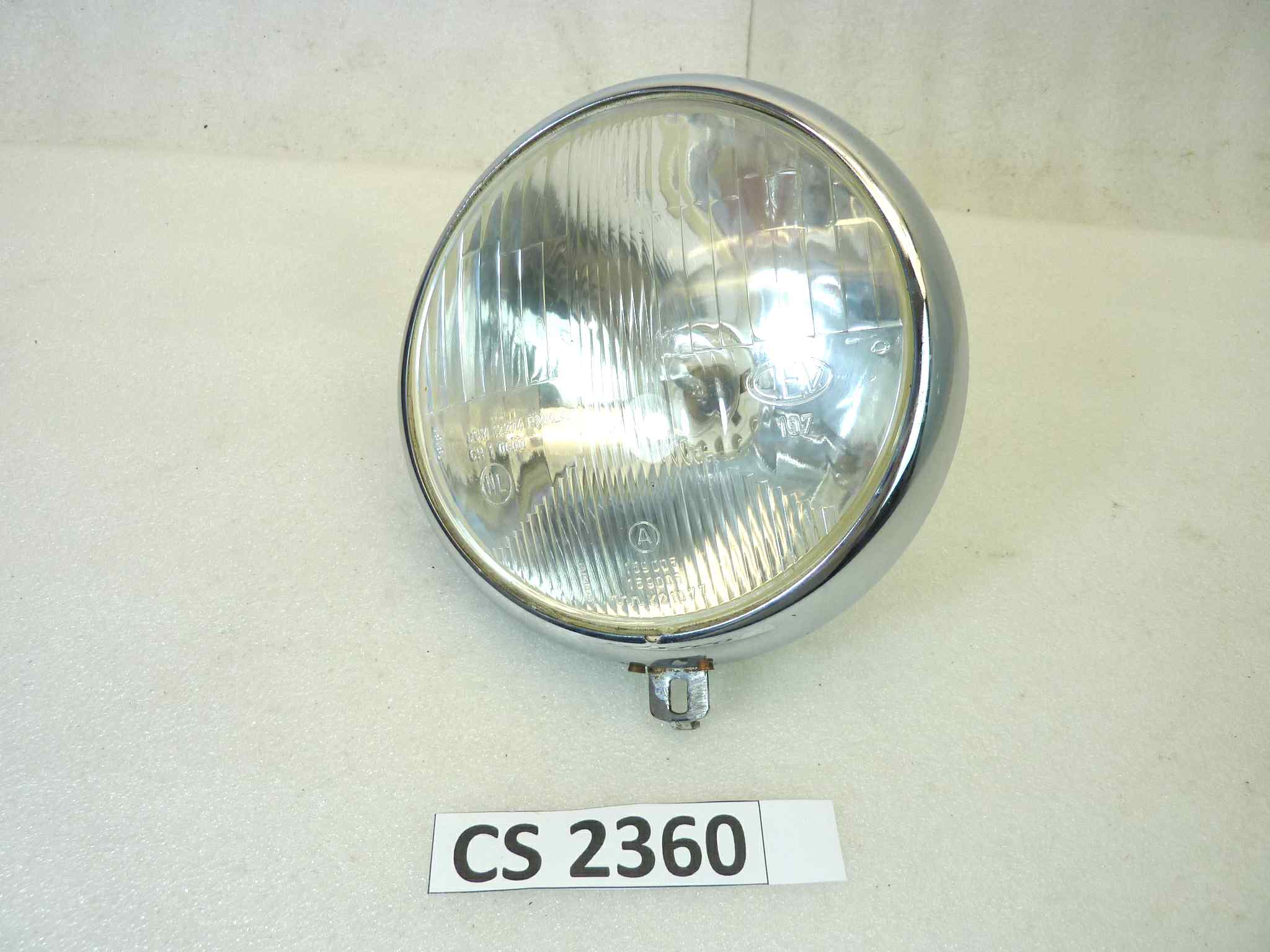 Gruppo ottico faro Cev 197 DGM 12274 PMXLA CH1 0600 diam vetro 150 mm - ghiera Cev 150 diam 175 mm