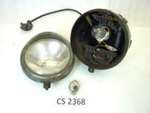 Fanale faro anteriore Guzzi Stornello Aprilia mod 130.4616.60 IGM 1408 PMX ghiera aprilia con devio luci - RICAMBIO NON TESTATO