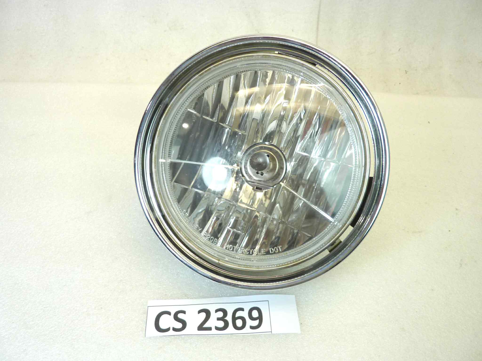 Fanale faro anteriore moto epoca vari modelli Stanley P2088 diam 140 mm H4 QA29 diam tot ghiera 180 mm NUOVO fondo di magazzino, LEGGI DESCRIZIONE