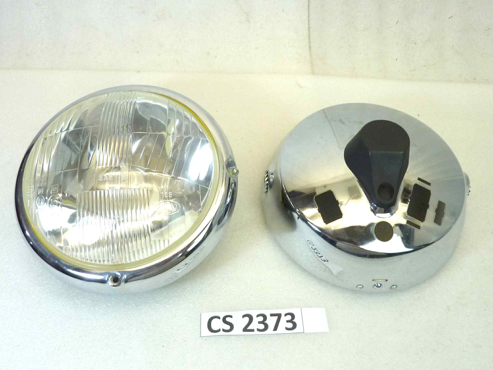 Fanale faro anteriore Guzzi T3 T5 Idroconvert Cev 168 ghiera e calotta Cev 04719 VITE DI CHIUSURA MANCANTENUOVO fondo di magazzino, LEGGI DESCRIZIONE - immagine 8