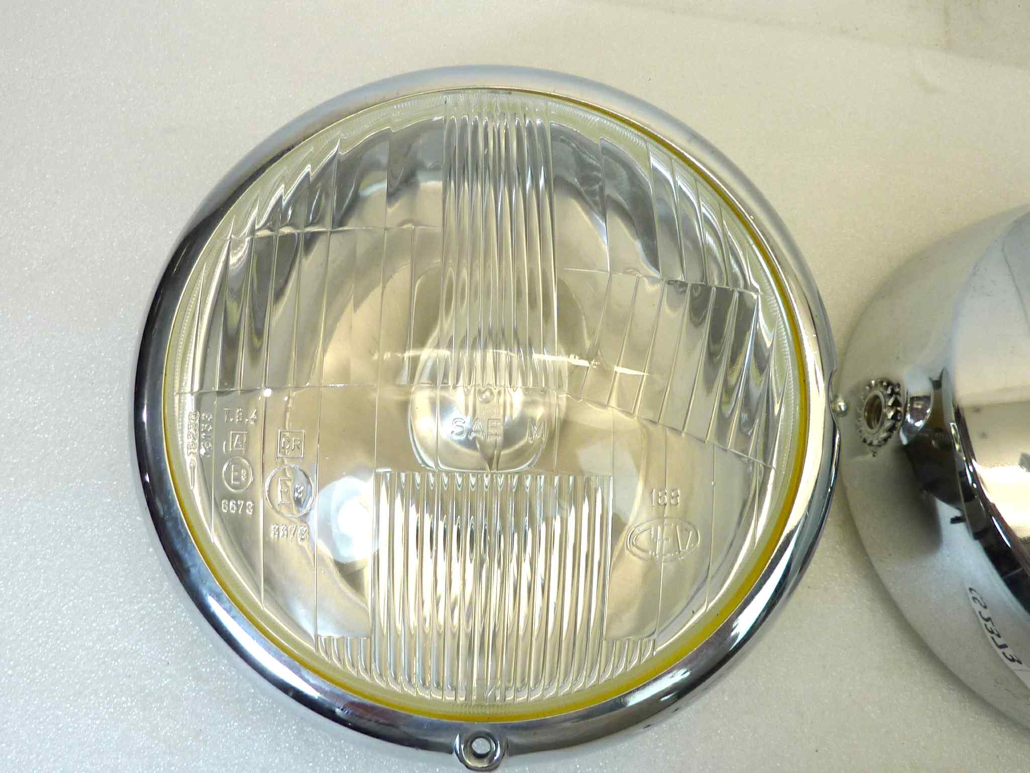 Fanale faro anteriore Guzzi T3 T5 Idroconvert Cev 168 ghiera e calotta Cev 04719 VITE DI CHIUSURA MANCANTENUOVO fondo di magazzino, LEGGI DESCRIZIONE - immagine 10