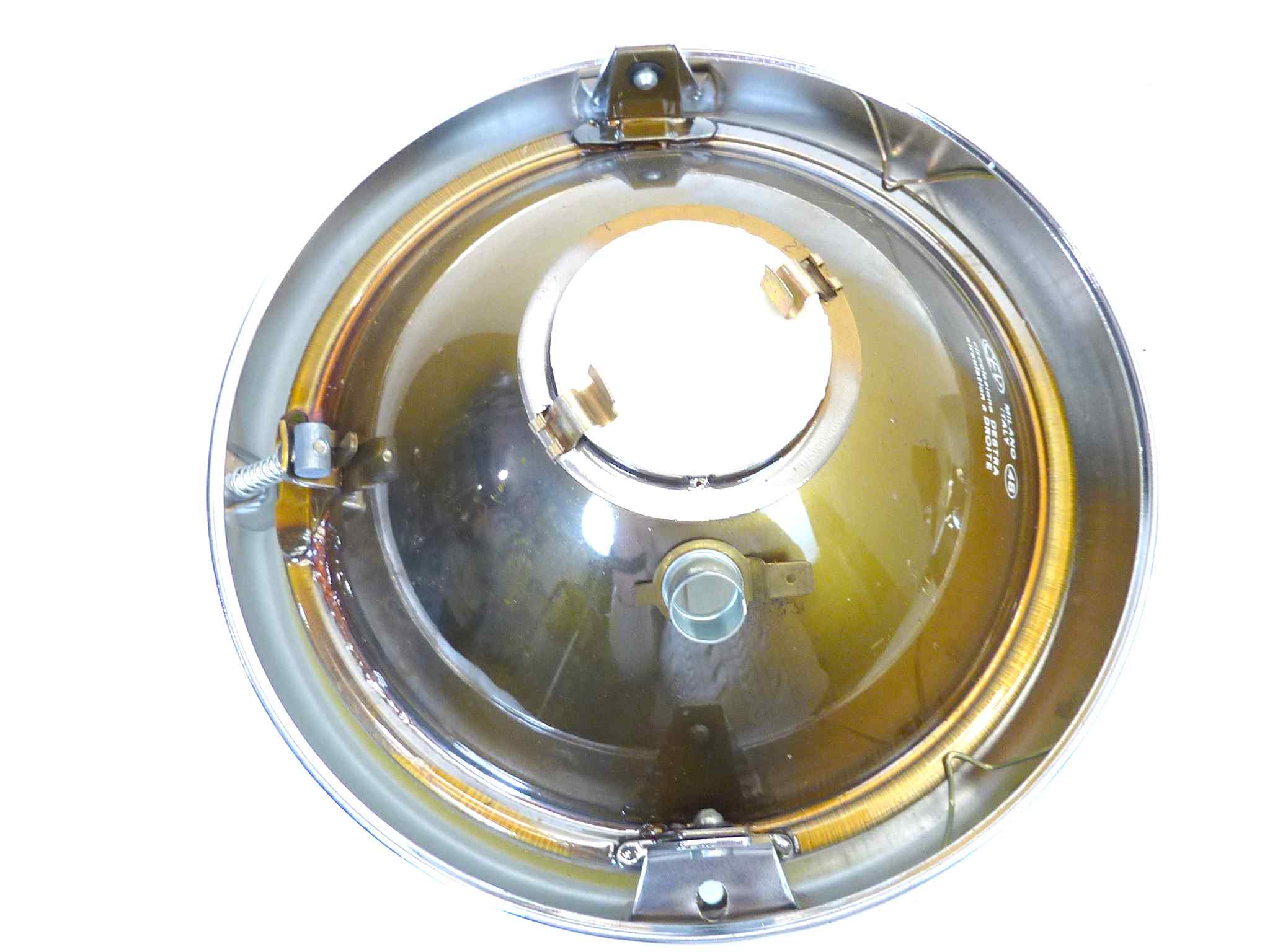 Fanale faro anteriore Guzzi T3 T5 Idroconvert Cev 168 ghiera e calotta Cev 04719 VITE DI CHIUSURA MANCANTENUOVO fondo di magazzino, LEGGI DESCRIZIONE - immagine 13