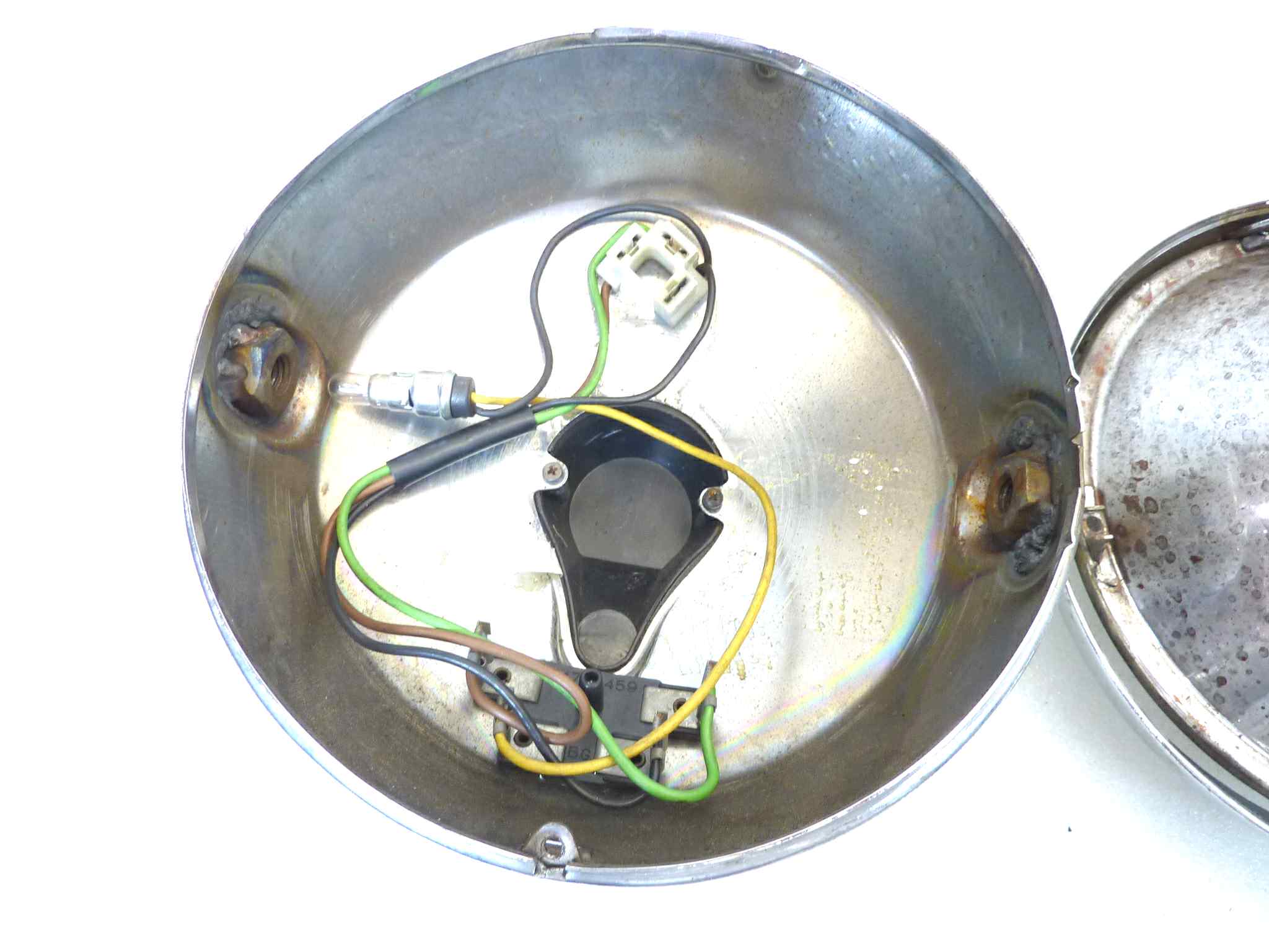 Fanale faro anteriore Guzzi Nevada Florida V50 vetro Aprilia 35964 diam 170 mm diam tot 193 mm - immagine 12