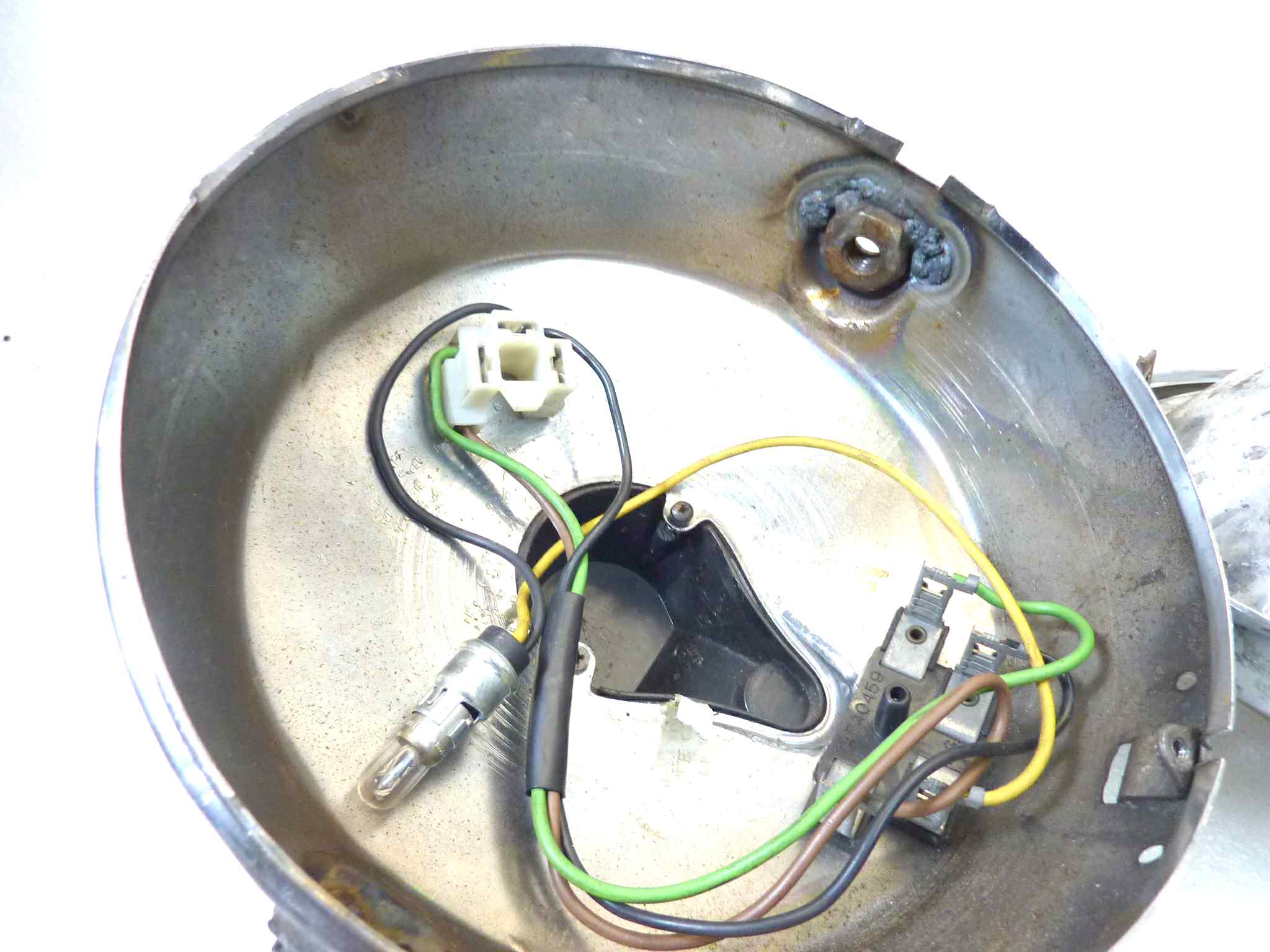 Fanale faro anteriore Guzzi Nevada Florida V50 vetro Aprilia 35964 diam 170 mm diam tot 193 mm - immagine 20
