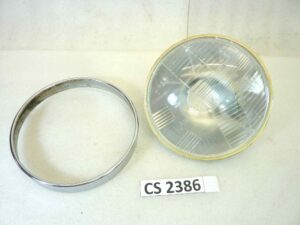 Gruppo ottico faro vetro Elma 045502 P4389 ghiera Cev 170 diam tot 183 mm