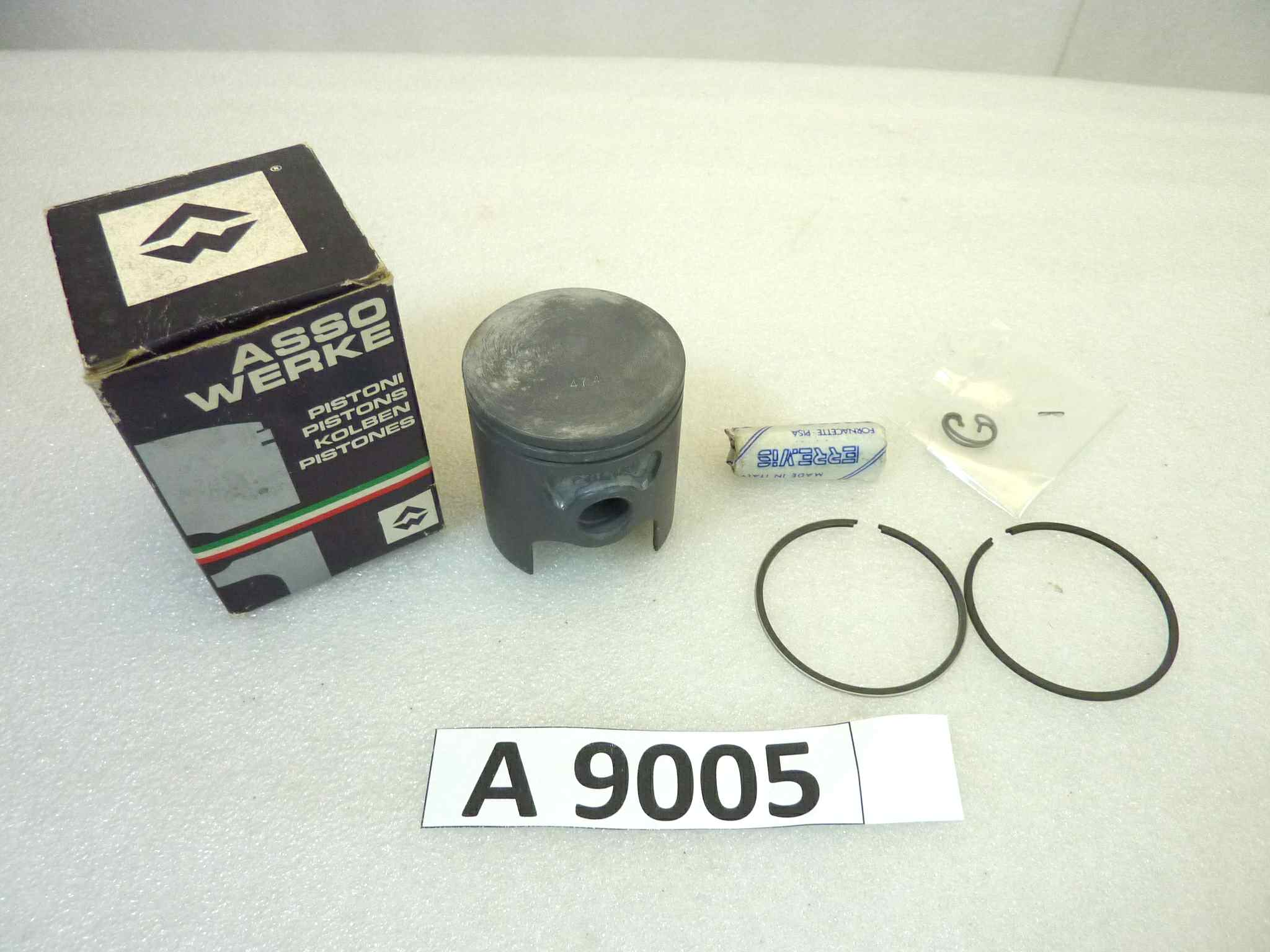 Pistone Piaggio Sfera Polini Asso Werke diametro 47,4 cod 5591 NUOVO Fondo di magazzino, VEDI FOTO, LEGGI DESCRIZIONE