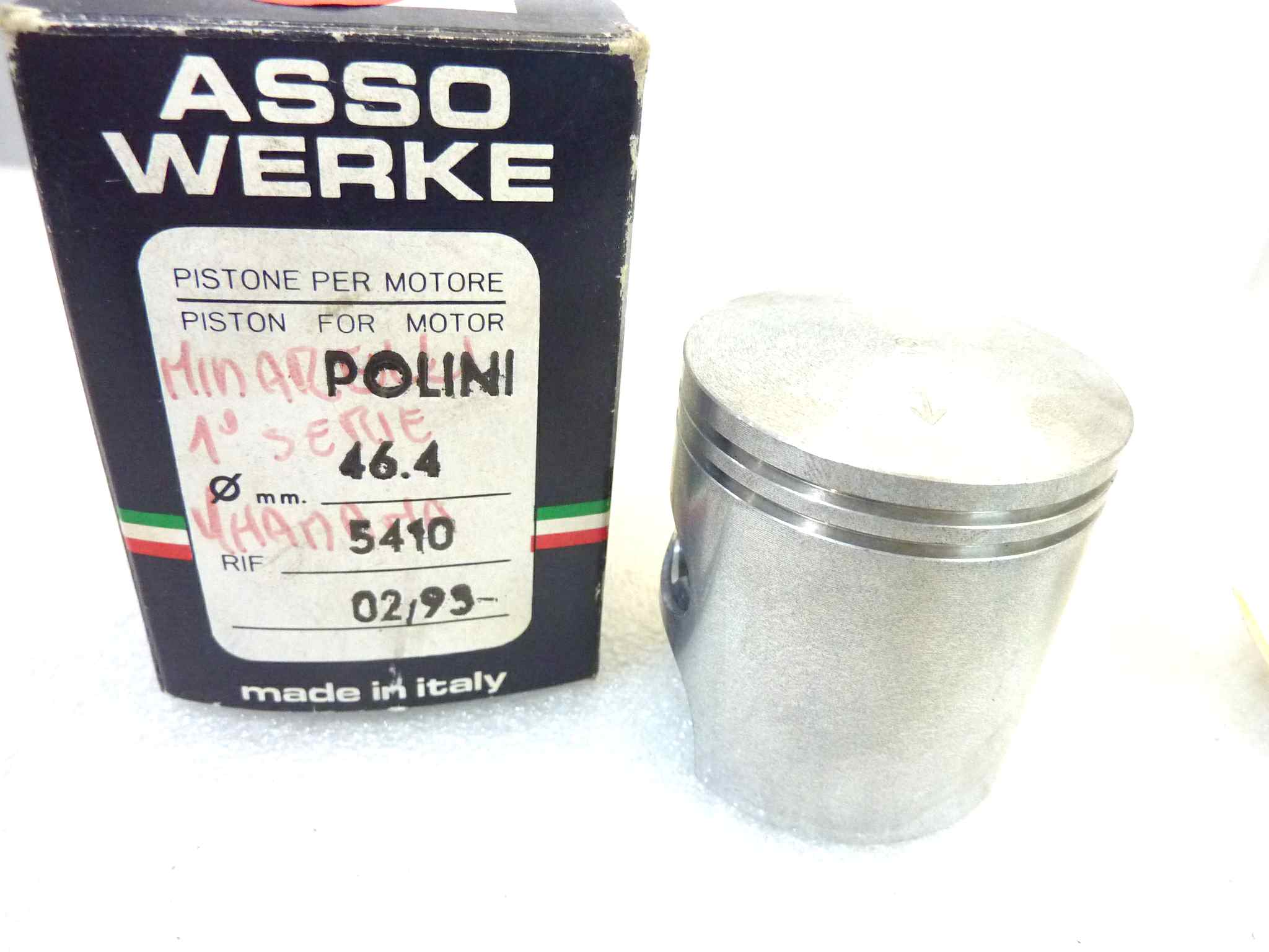 Pistone Polini Asso Werke diametro 46,4 cod 5410 NUOVO Fondo di magazzino, VEDI FOTO, LEGGI DESCRIZIONE - immagine 2