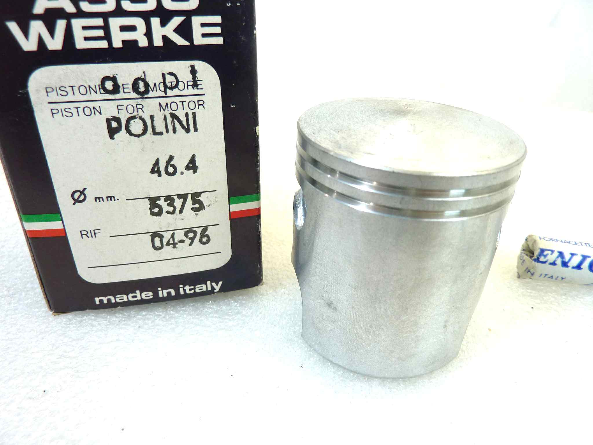 Pistone Polini Asso Werke diametro 46,4 cod 5375 NUOVO Fondo di magazzino, VEDI FOTO, LEGGI DESCRIZIONE - immagine 2