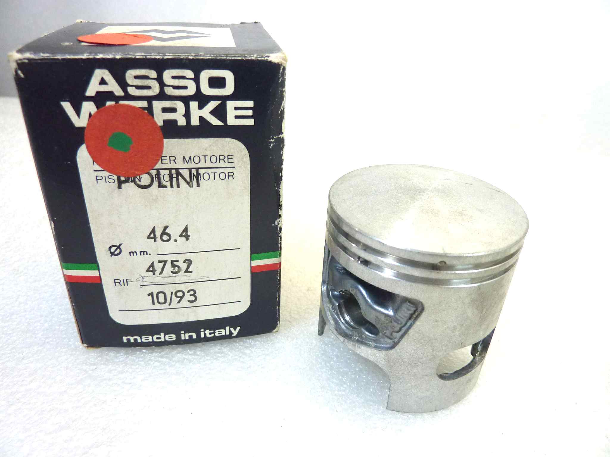 Pistone Polini Asso Werke diametro 46,4 cod 4752 NUOVO Fondo di magazzino, VEDI FOTO, LEGGI DESCRIZIONE - immagine 2