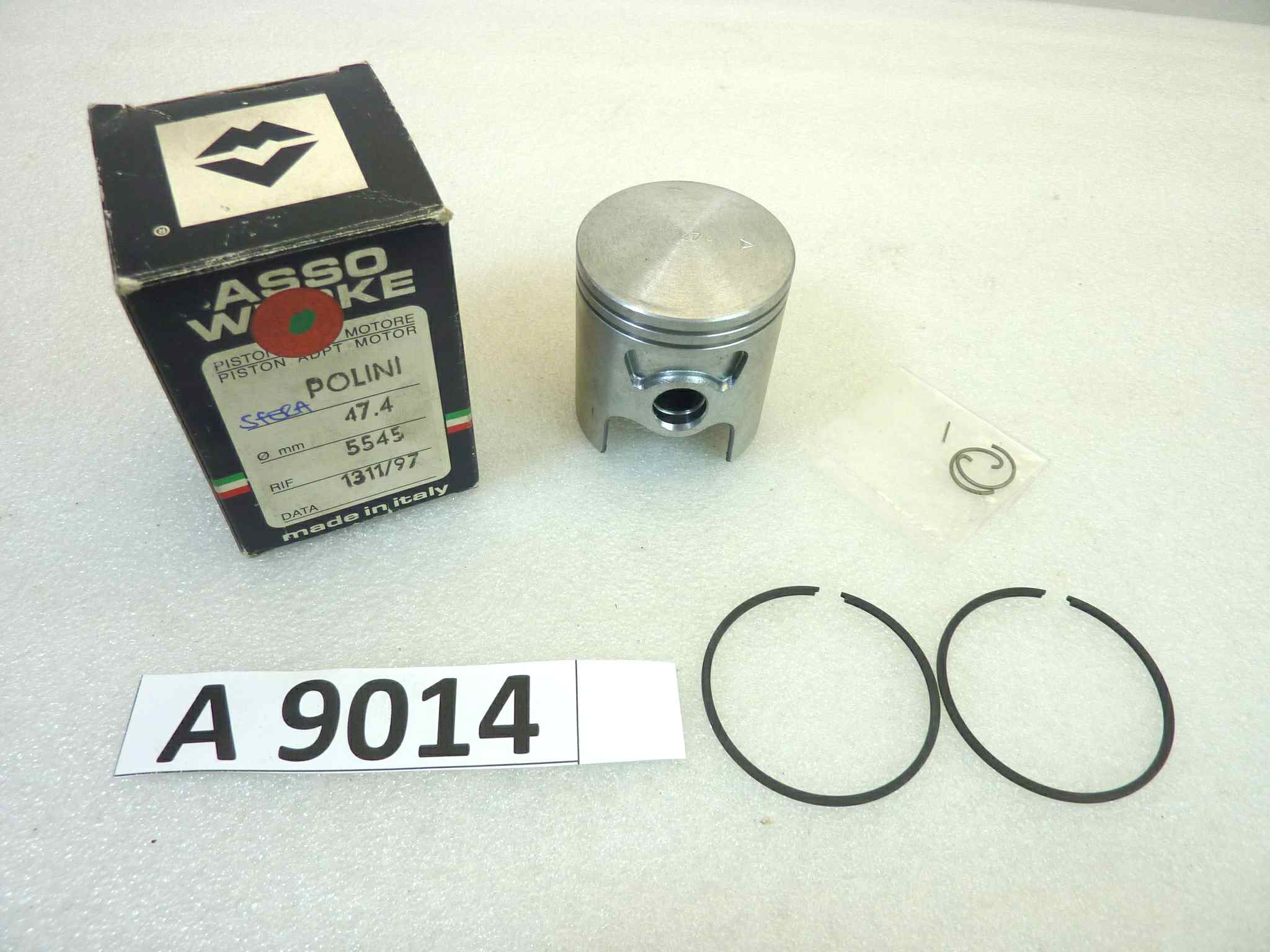 Pistone Polini Asso Werke diametro 47,4 cod 5545 NUOVO Fondo di magazzino, VEDI FOTO, LEGGI DESCRIZIONE