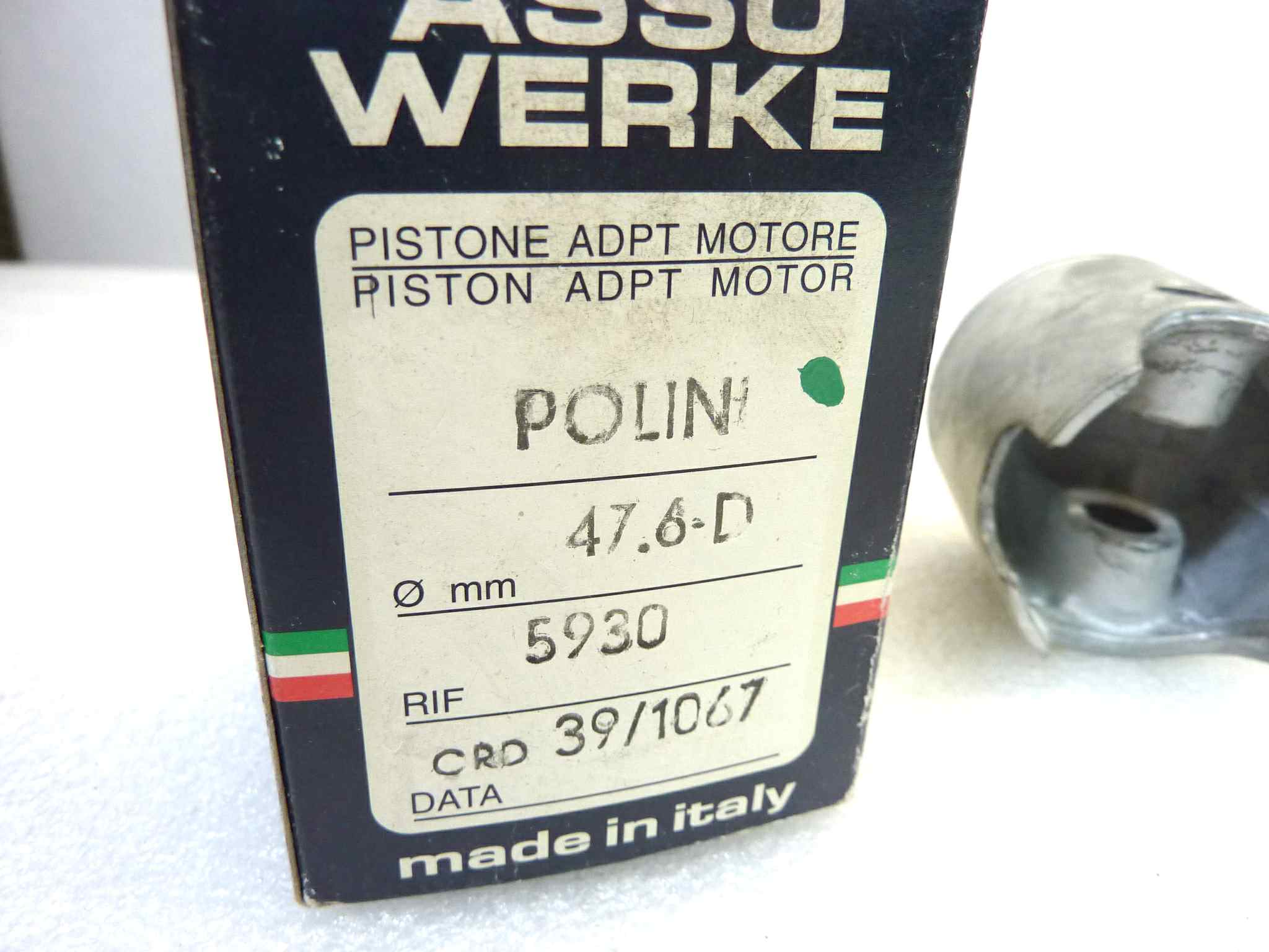 Pistone Polini Asso Werke diametro 47,6 D cod 5930 NUOVO Fondo di magazzino, VEDI FOTO, LEGGI DESCRIZIONE - immagine 9
